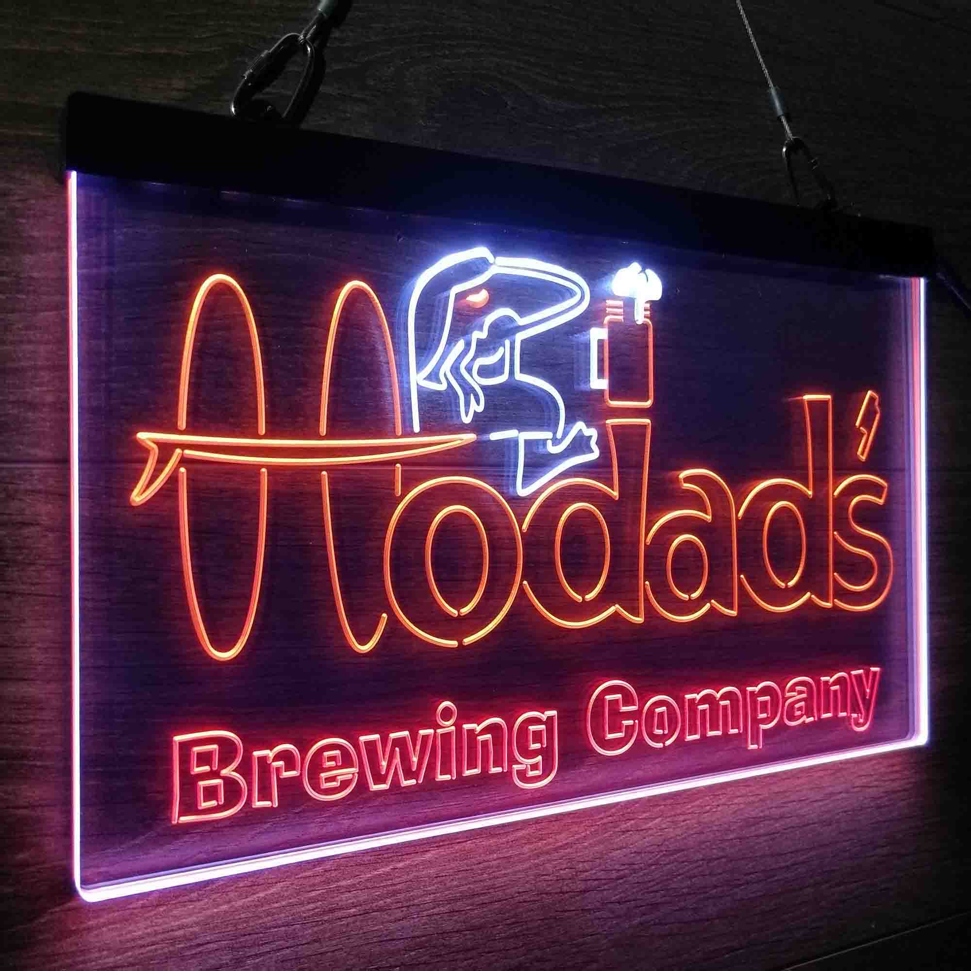 Hodad's Brewing Co. Neon 3-Color LED Sign