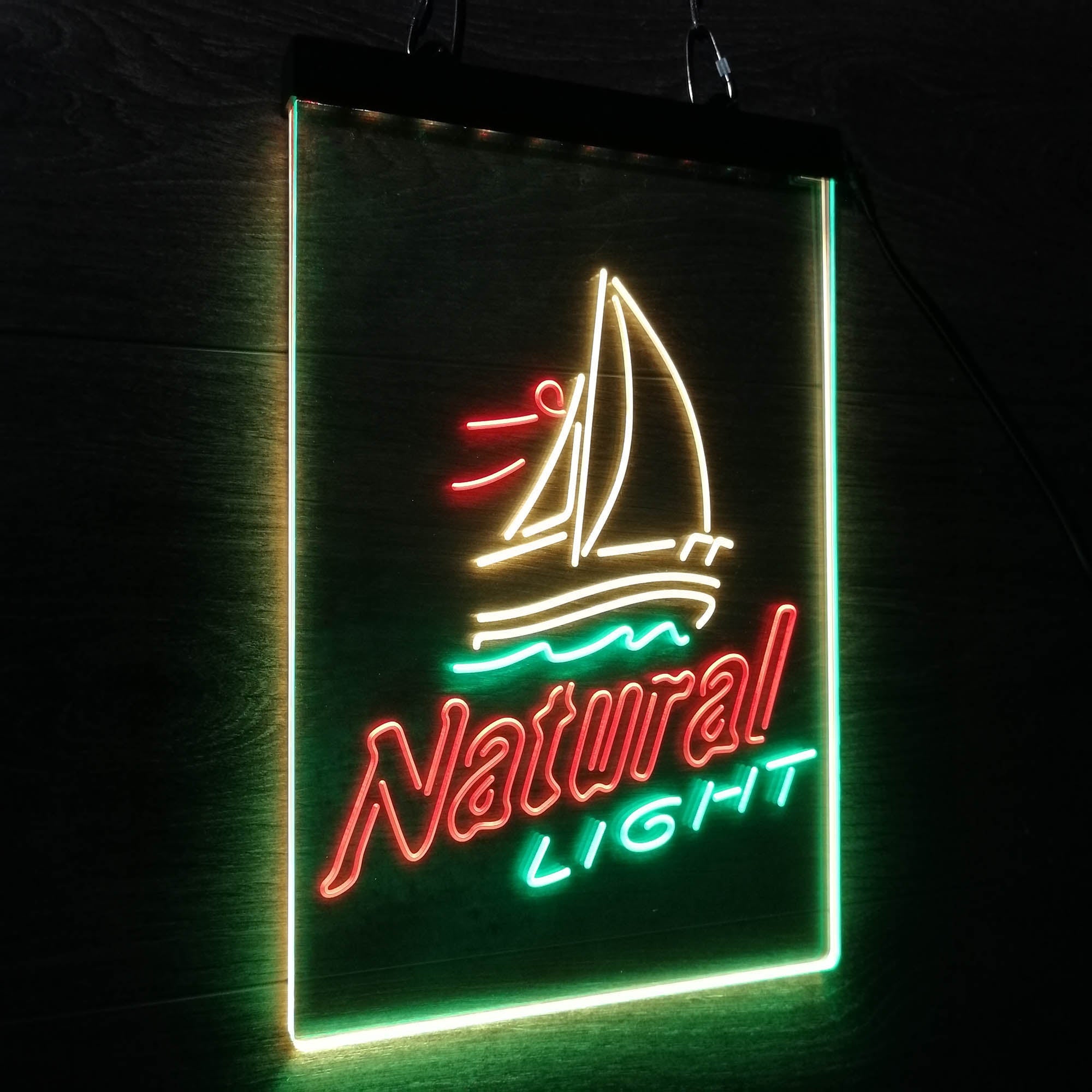 Natural Light Sail boat Neon 3-Color LED Sign