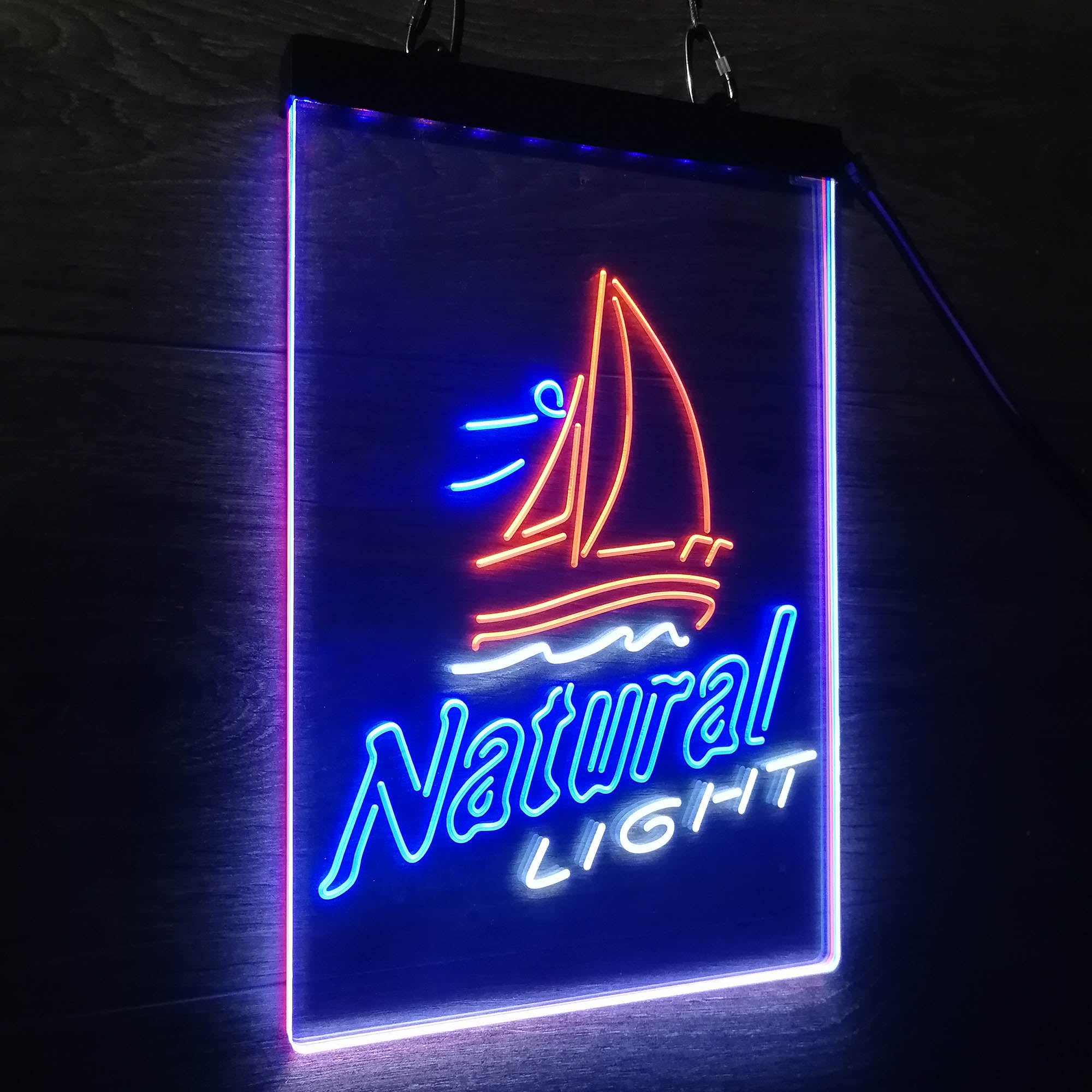 Natural Light Sail boat Neon 3-Color LED Sign