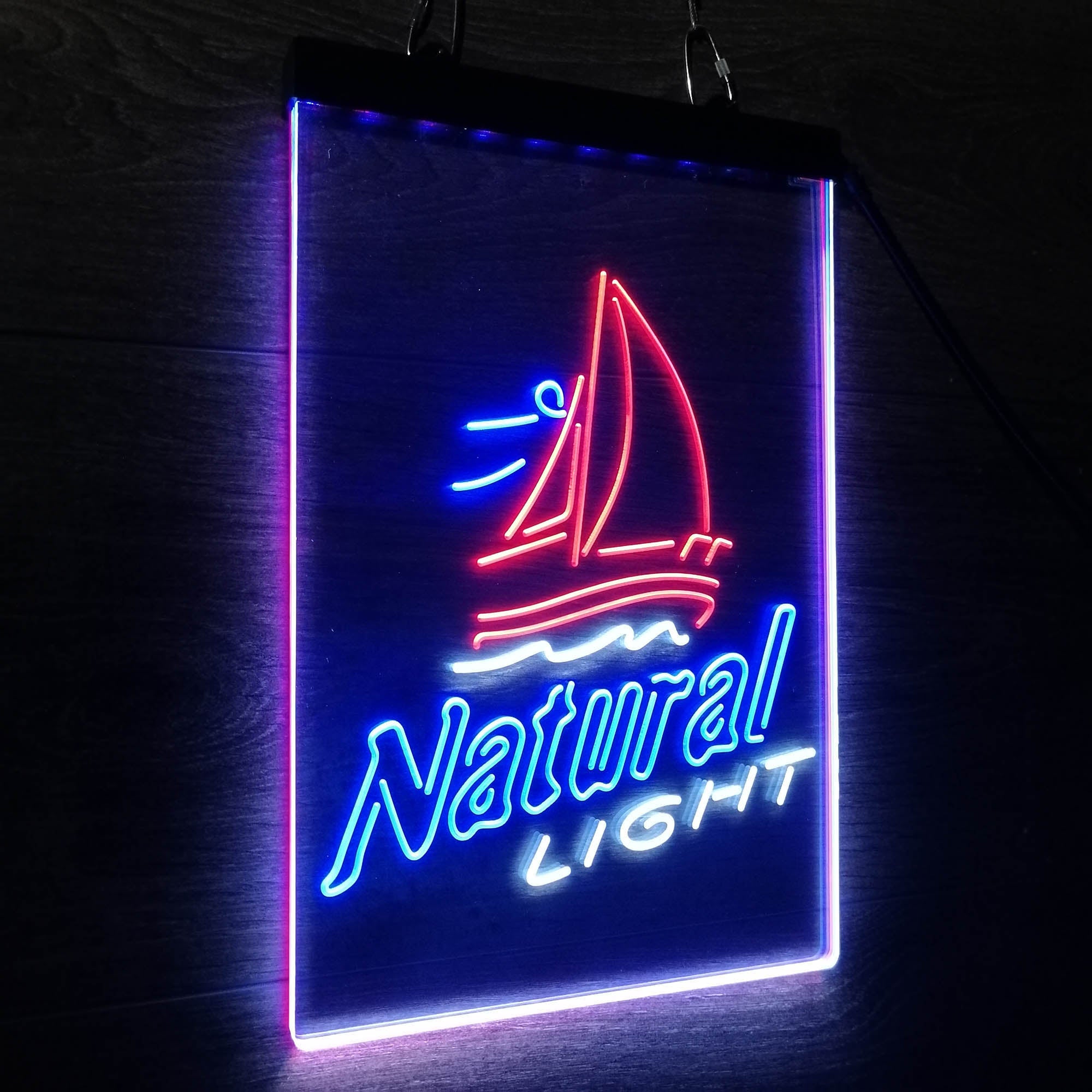 Natural Light Sail boat Neon 3-Color LED Sign