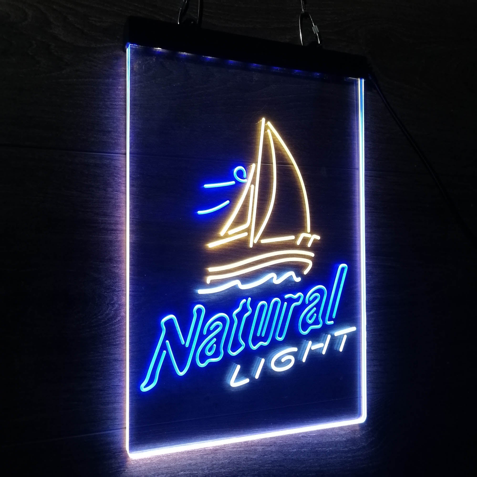 Natural Light Sail boat Neon 3-Color LED Sign