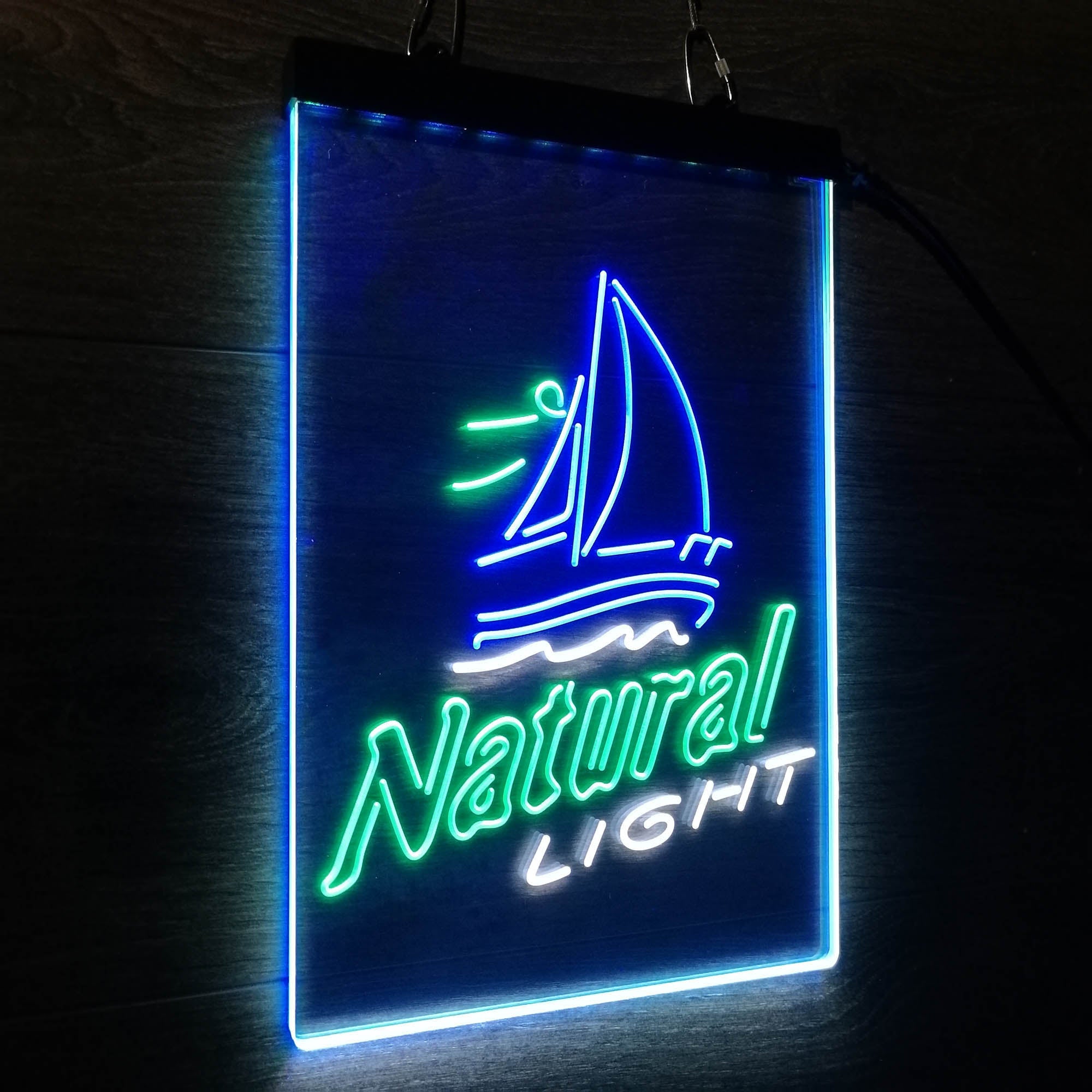 Natural Light Sail boat Neon 3-Color LED Sign