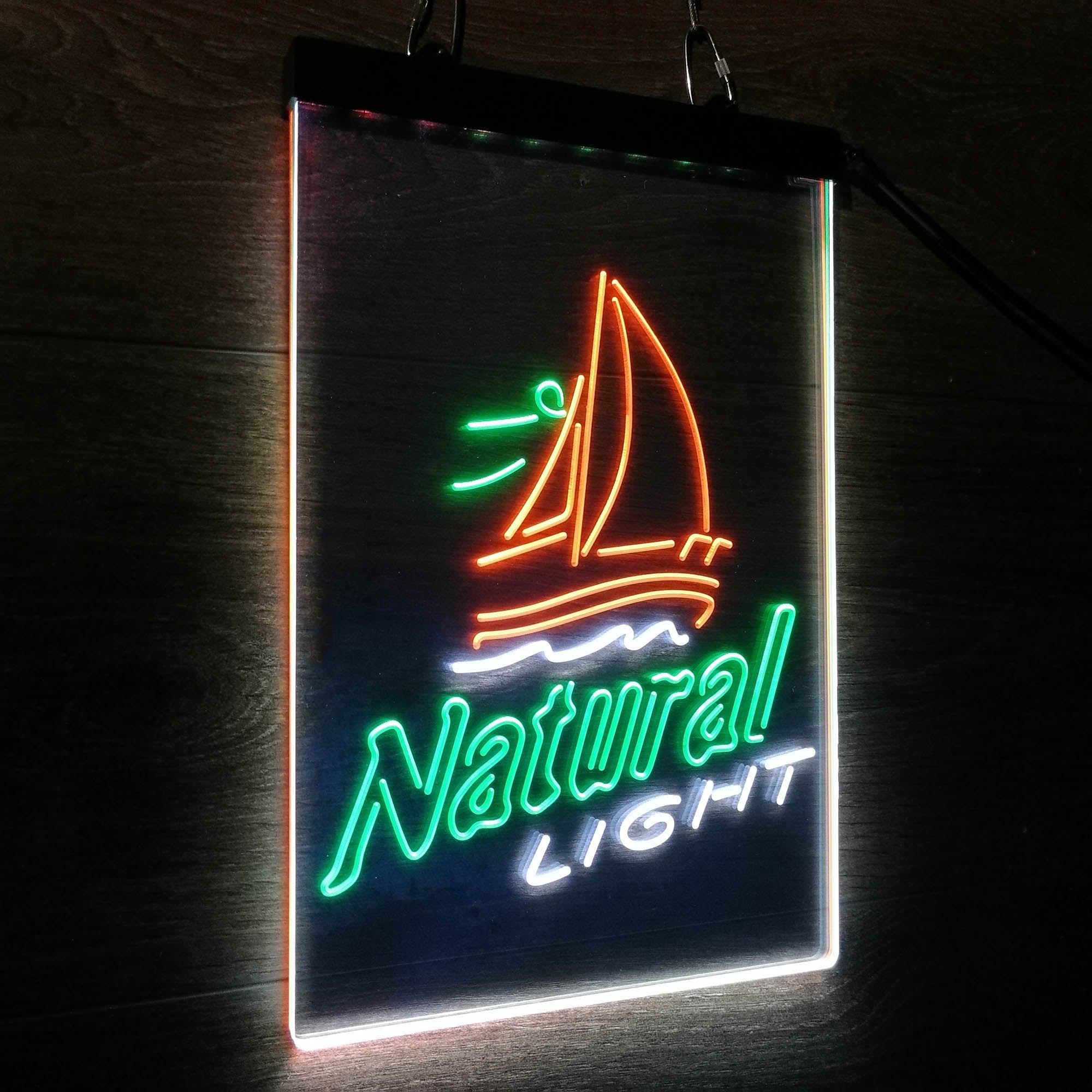 Natural Light Sail boat Neon 3-Color LED Sign