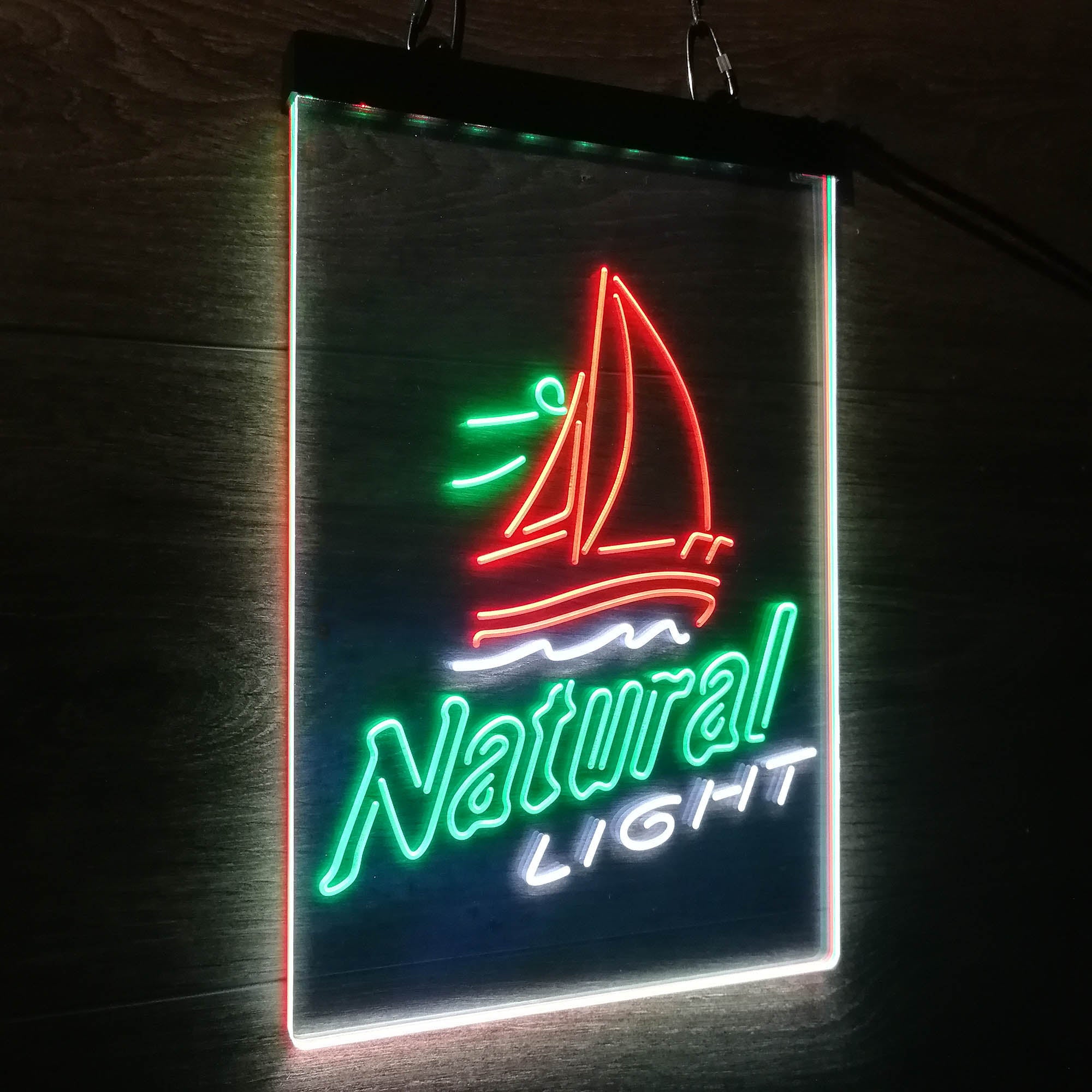 Natural Light Sail boat Neon 3-Color LED Sign