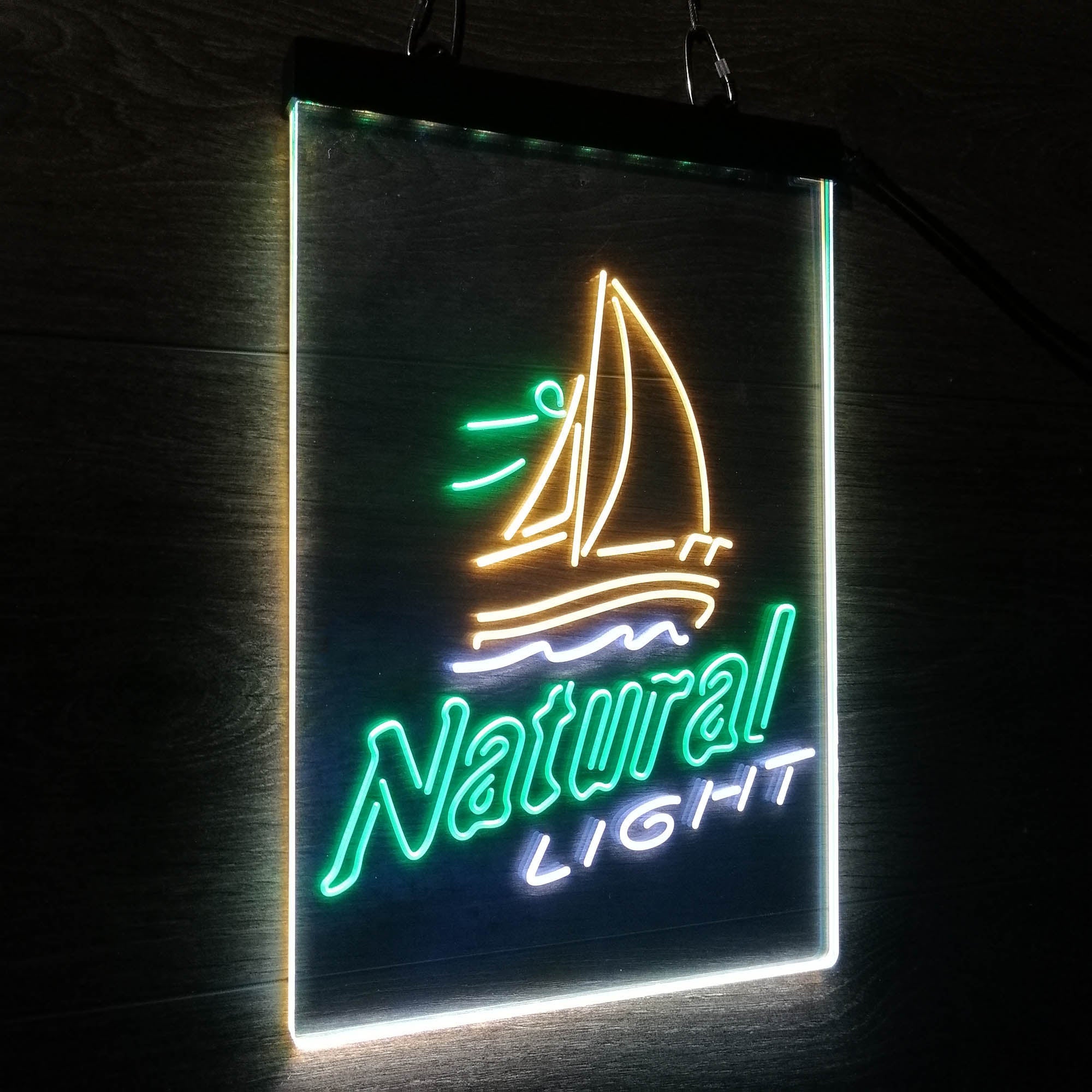 Natural Light Sail boat Neon 3-Color LED Sign