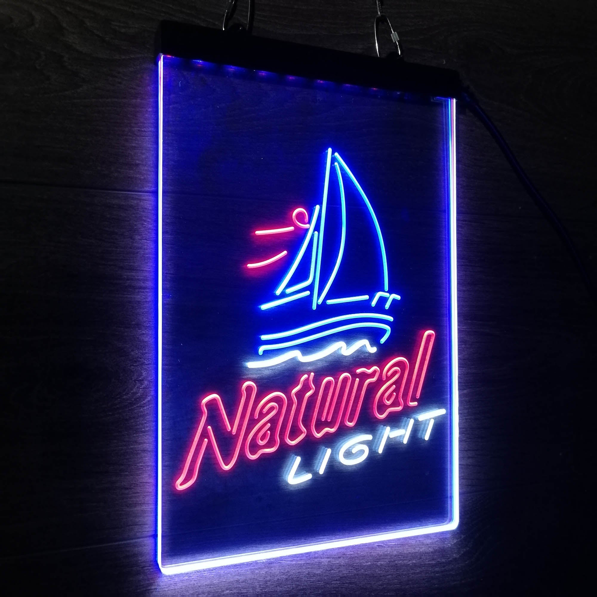 Natural Light Sail boat Neon 3-Color LED Sign