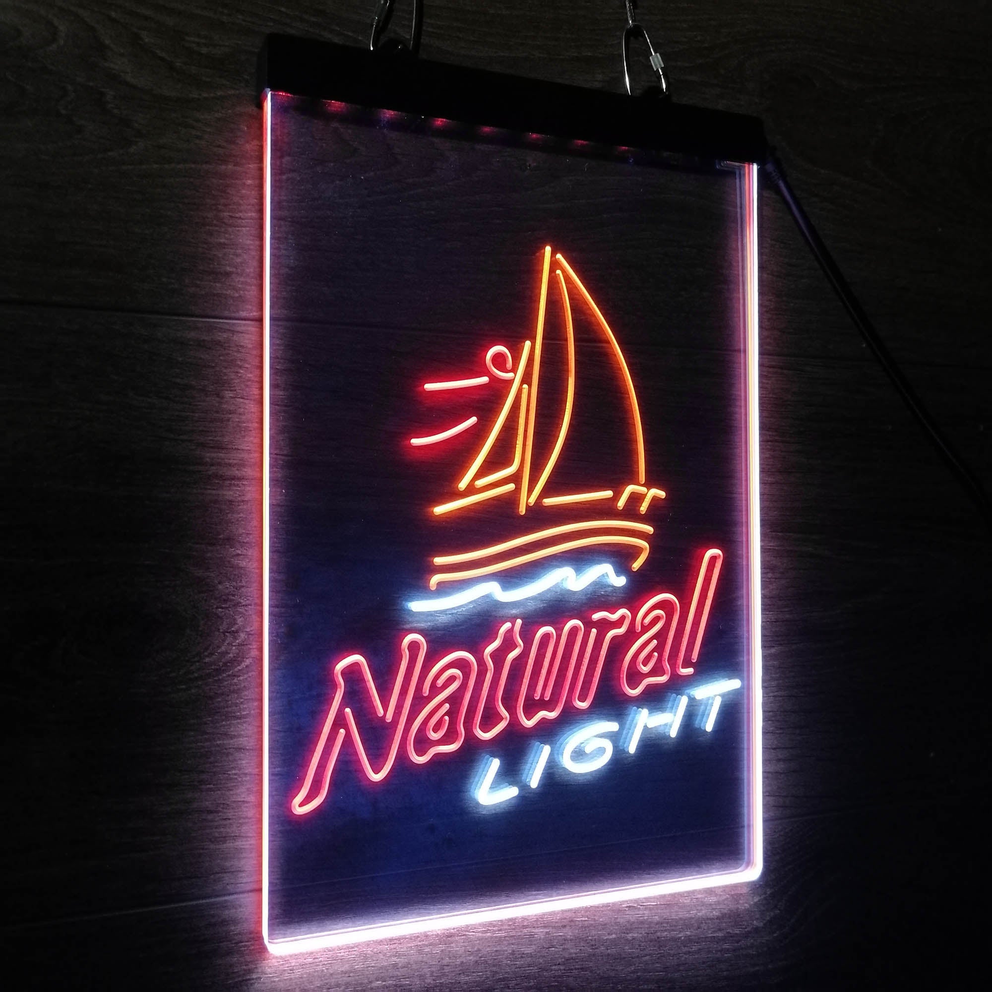 Natural Light Sail boat Neon 3-Color LED Sign