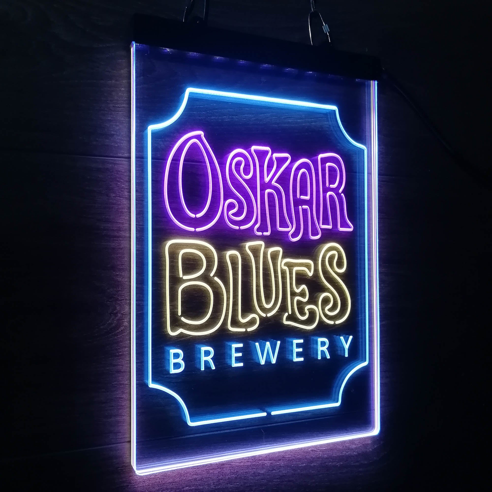 Oskar Blues Brewery Neon 3-Color LED Sign