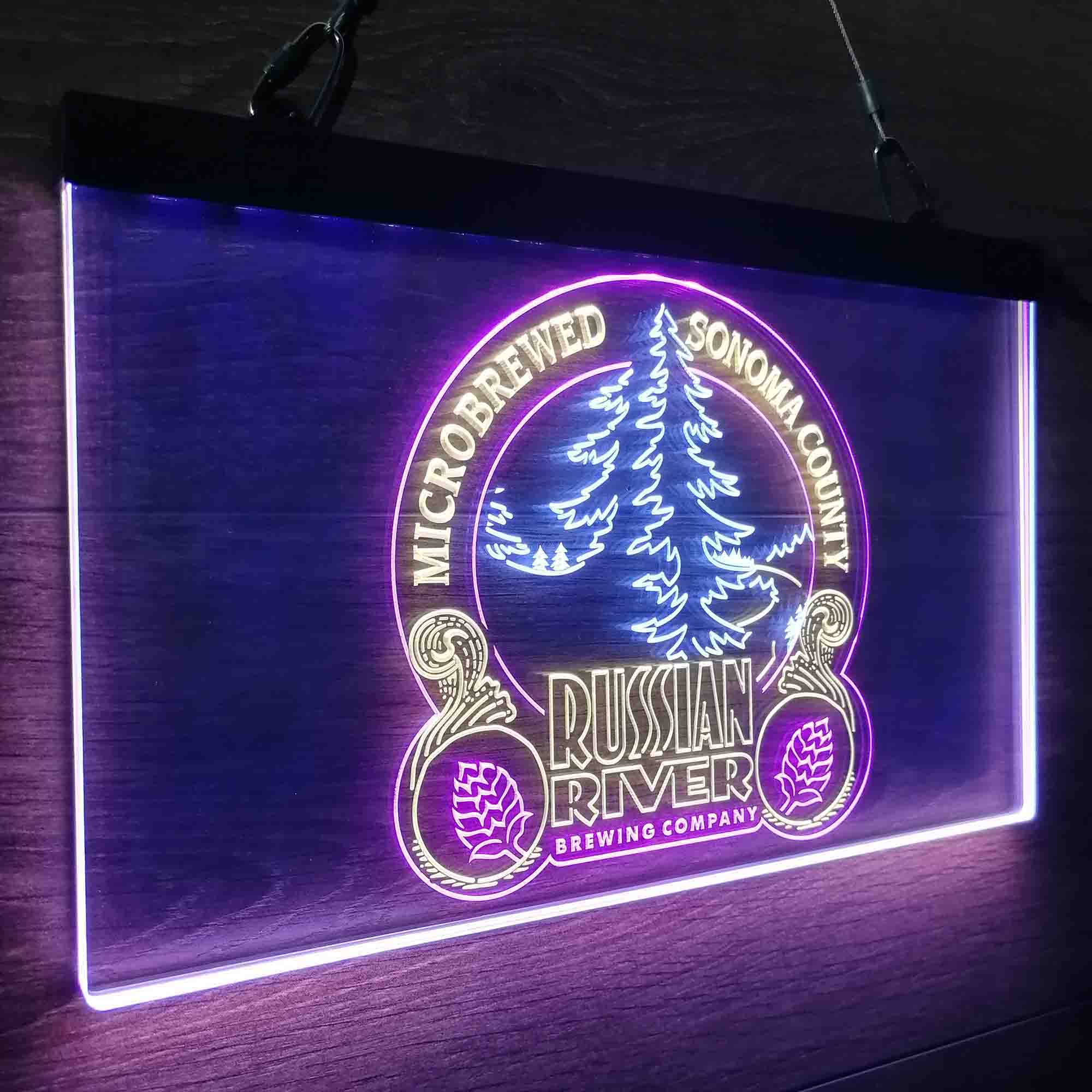 Russian River Brewing Co. Neon 3-Color LED Sign