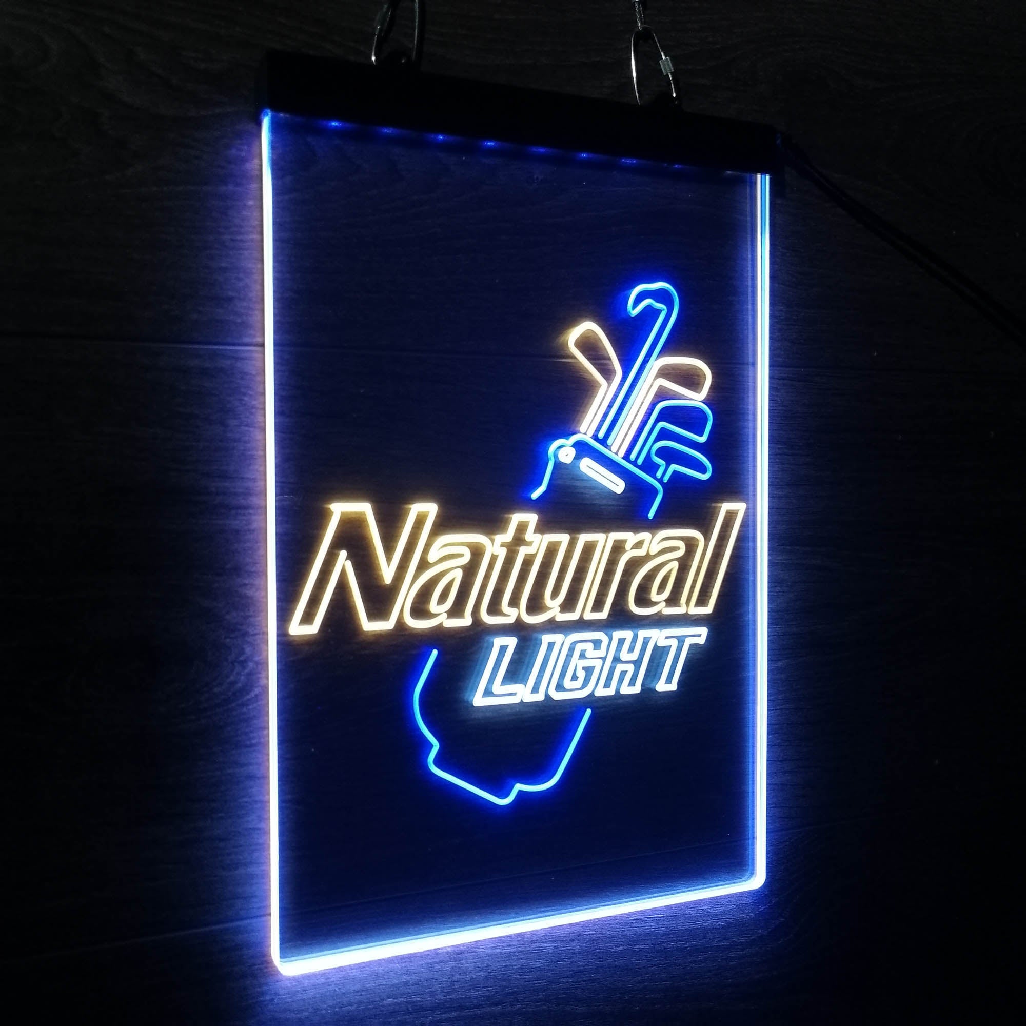 Natural Light Golf Bag Neon 3-Color LED Sign