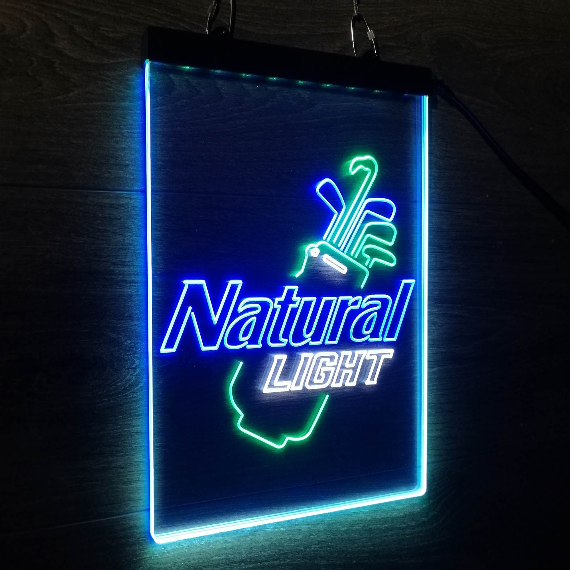 Natural Light Golf Bag Neon 3-Color LED Sign