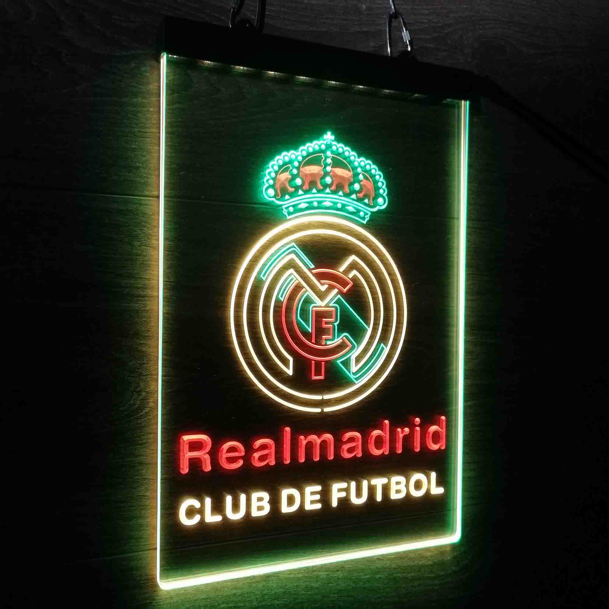 Real Madrid FC Neon 3-Color LED Sign