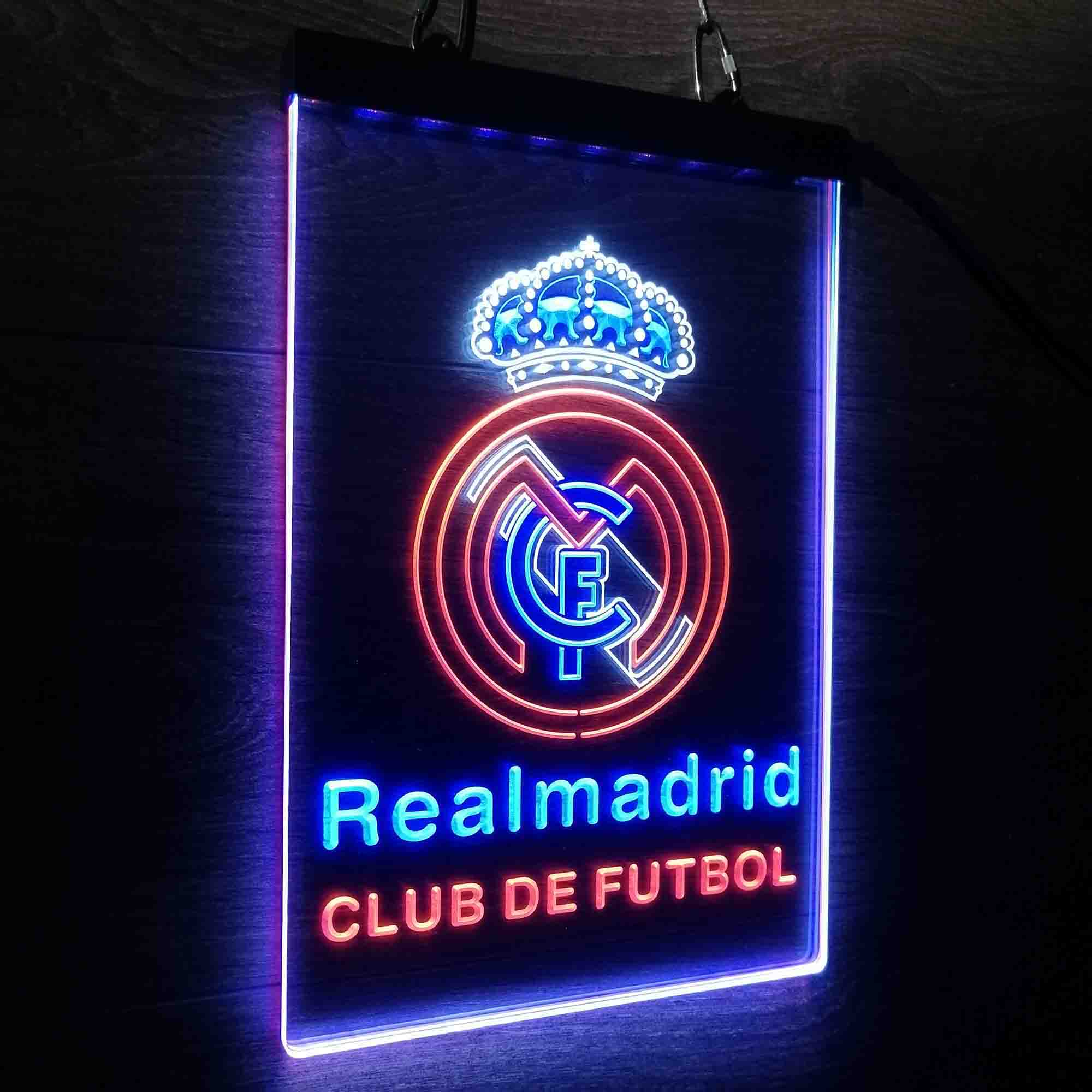 Real Madrid FC Neon 3-Color LED Sign