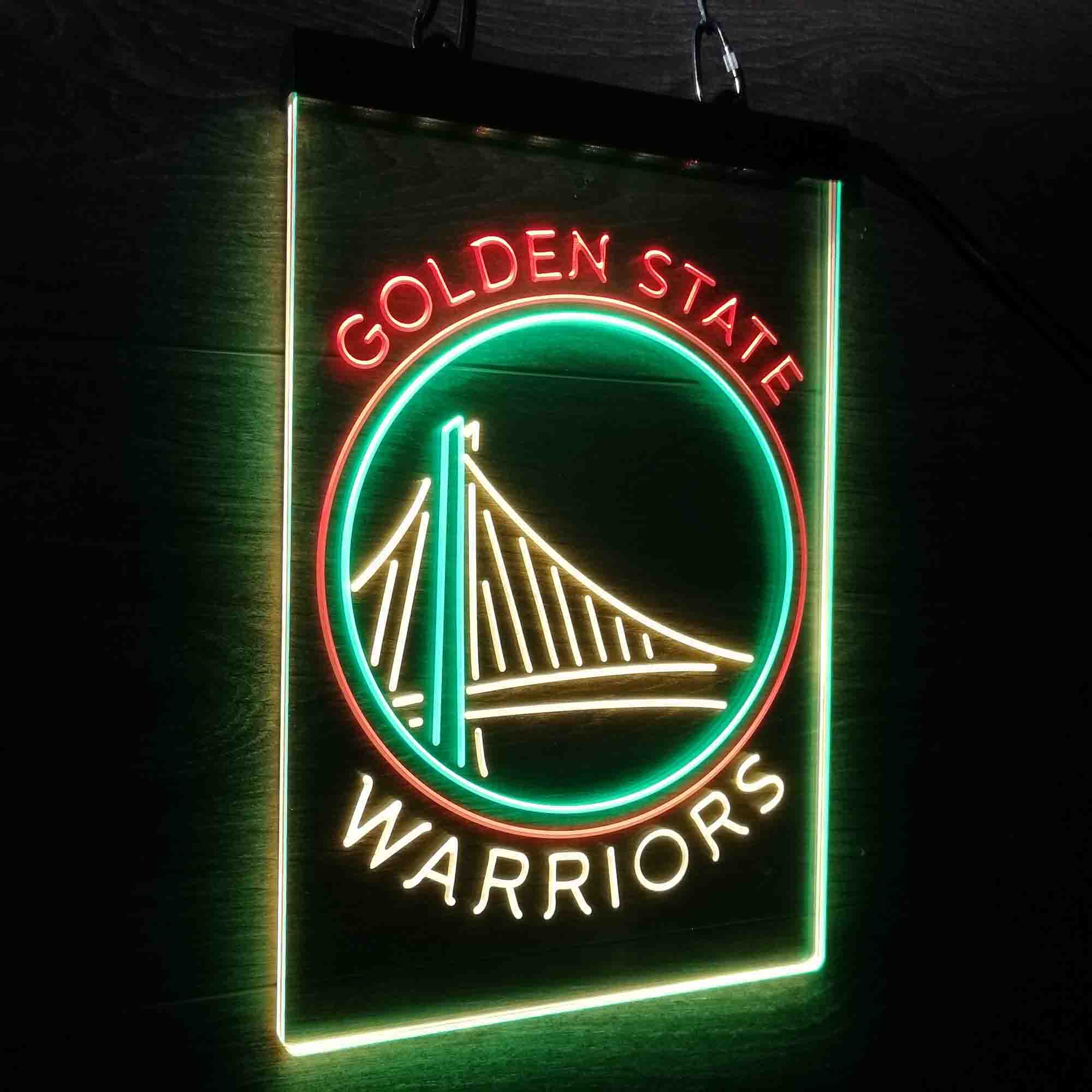 Golden State Warriors Neon 3-Color LED Sign