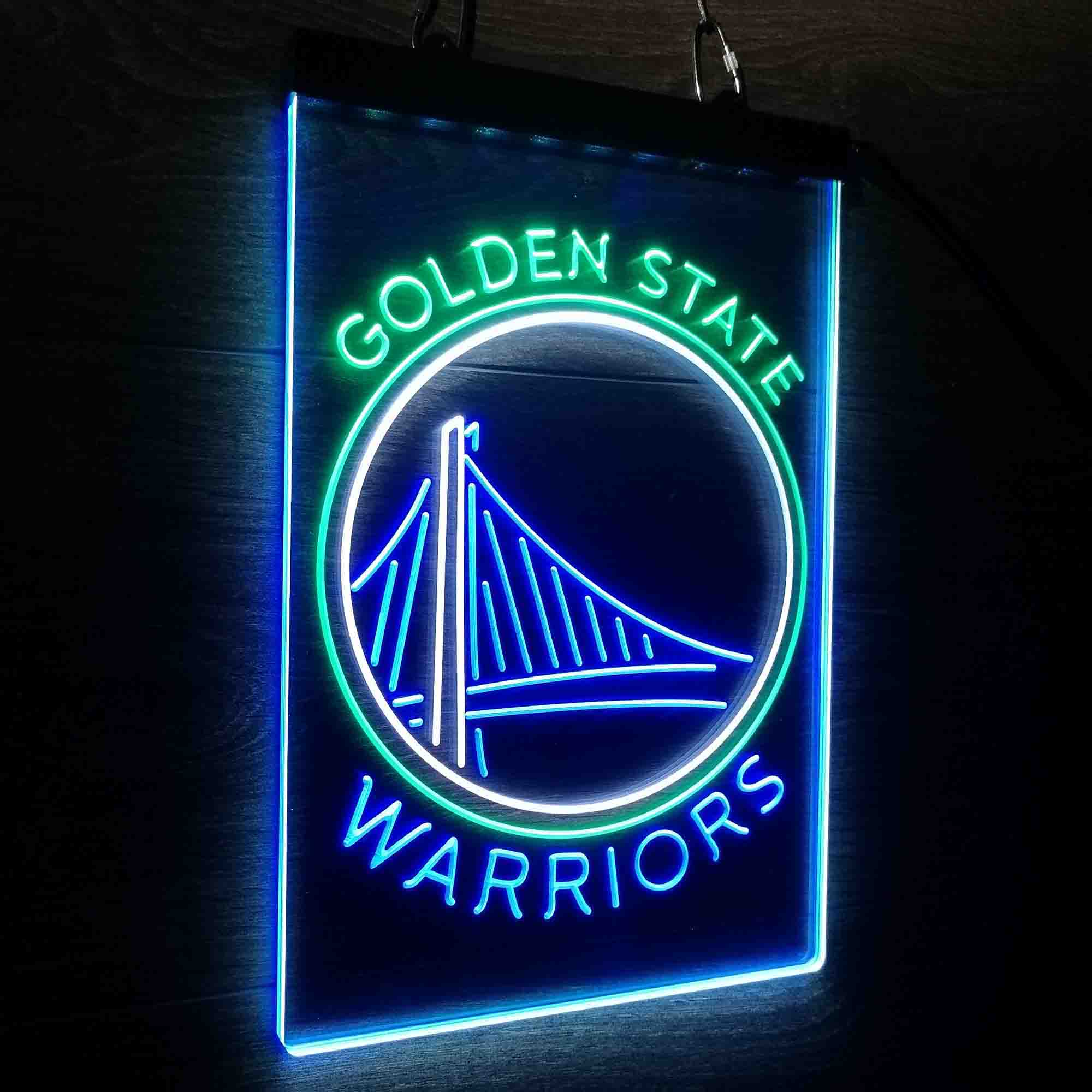 Golden State Warriors Neon 3-Color LED Sign