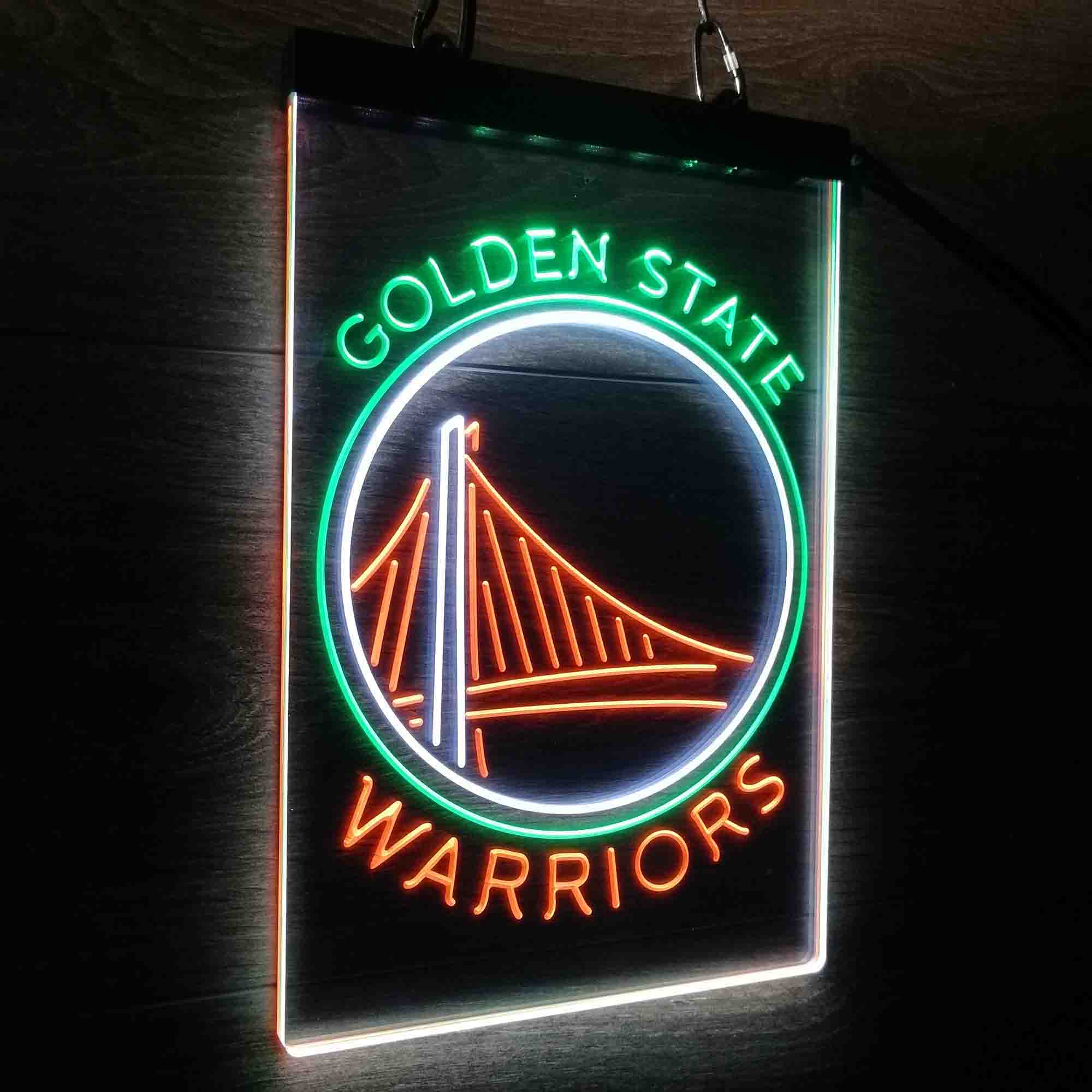 Golden State Warriors Neon 3-Color LED Sign