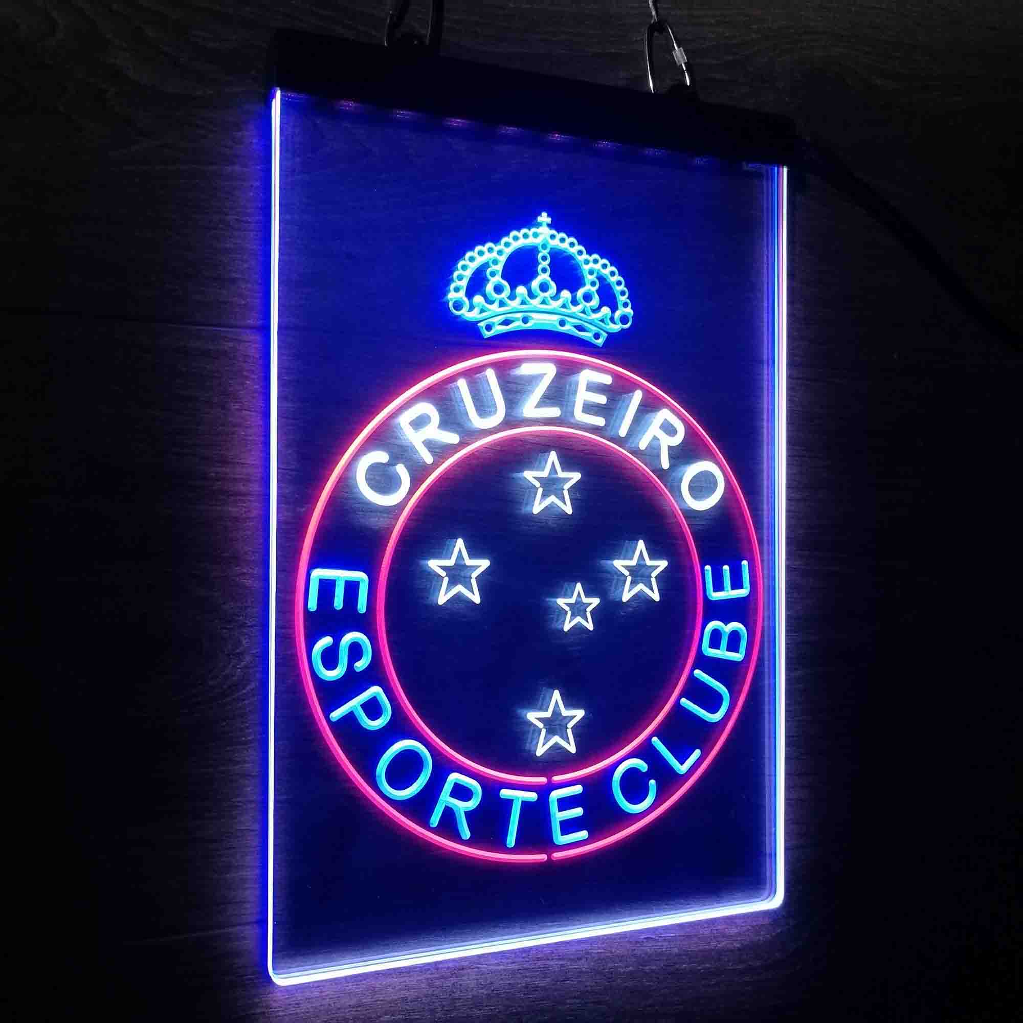 Cruzeiro Esporte Clube Neon 3-Color LED Sign