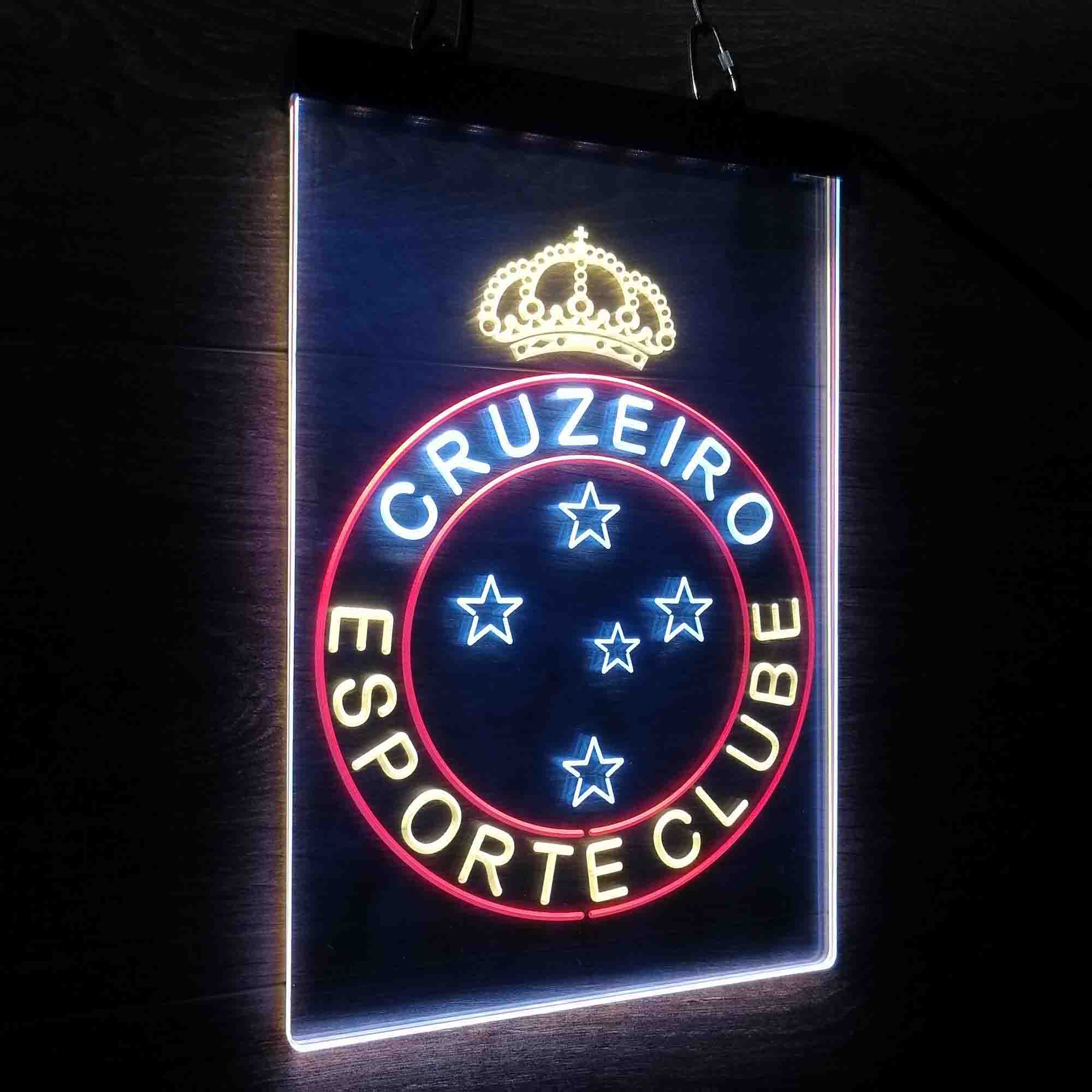 Cruzeiro Esporte Clube Neon 3-Color LED Sign