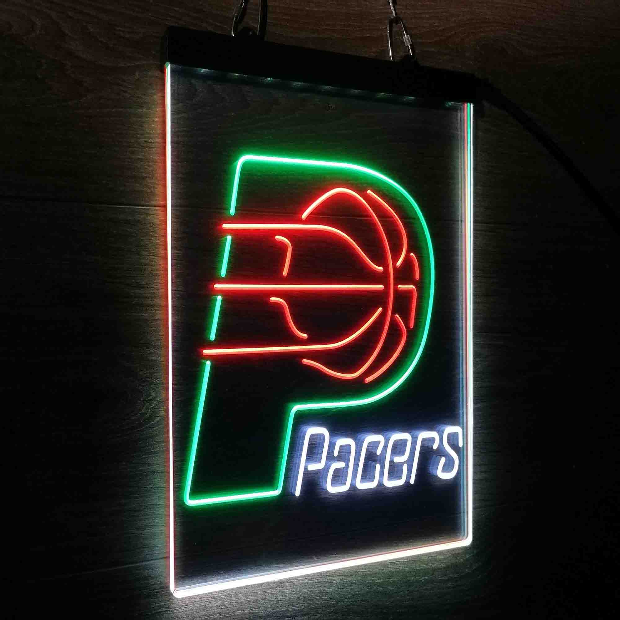 Indiana Pacers Neon 3-Color LED Sign