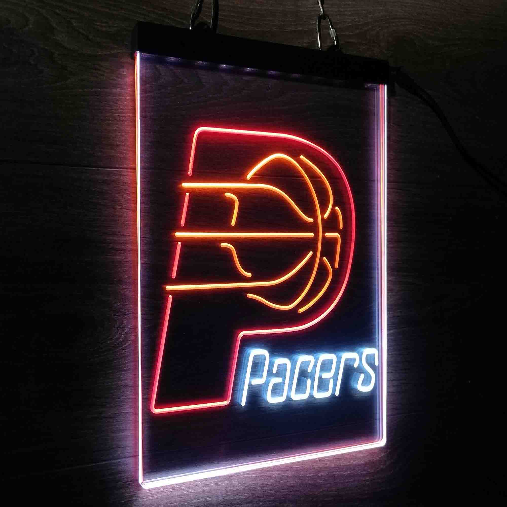 Indiana Pacers Neon 3-Color LED Sign