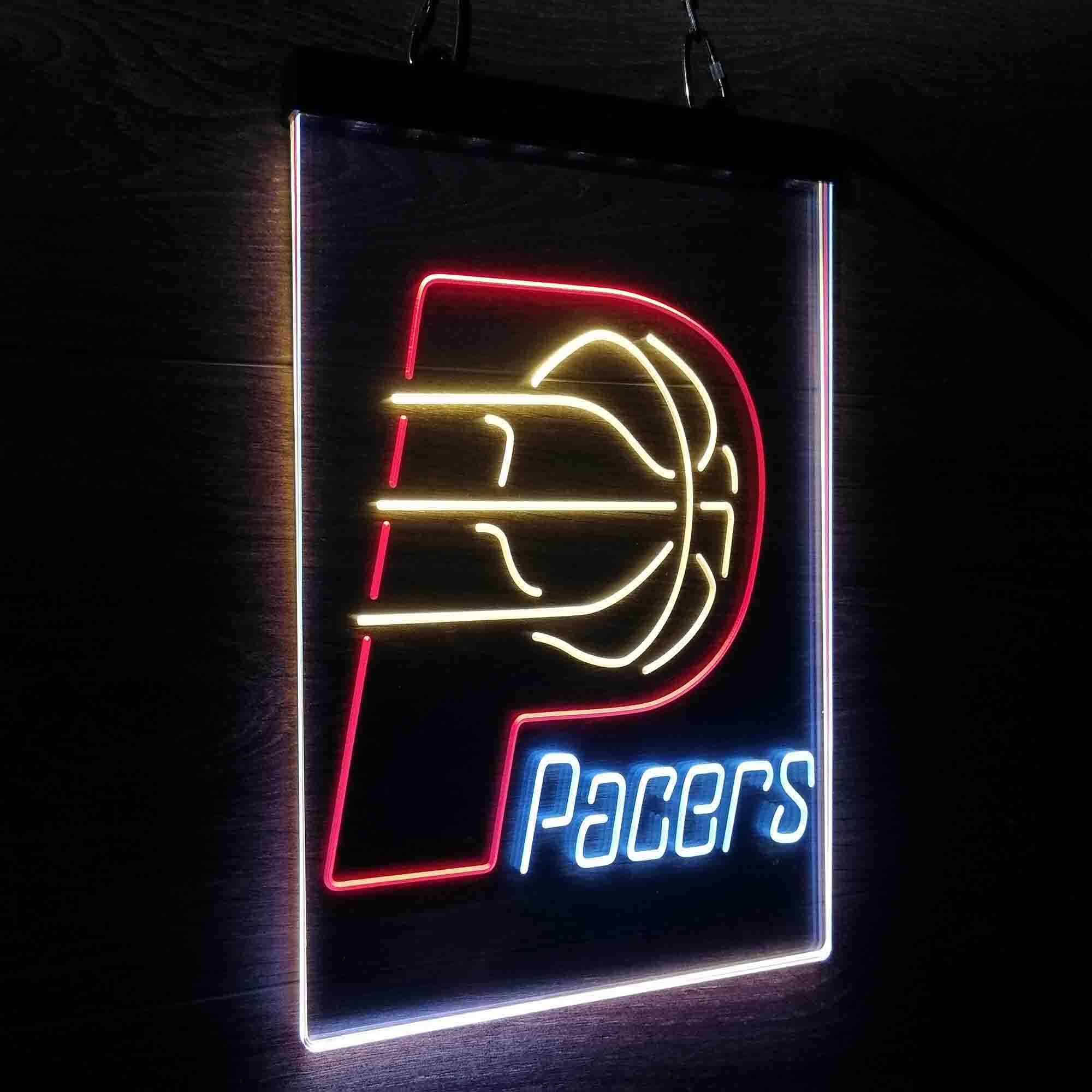 Indiana Pacers Neon 3-Color LED Sign