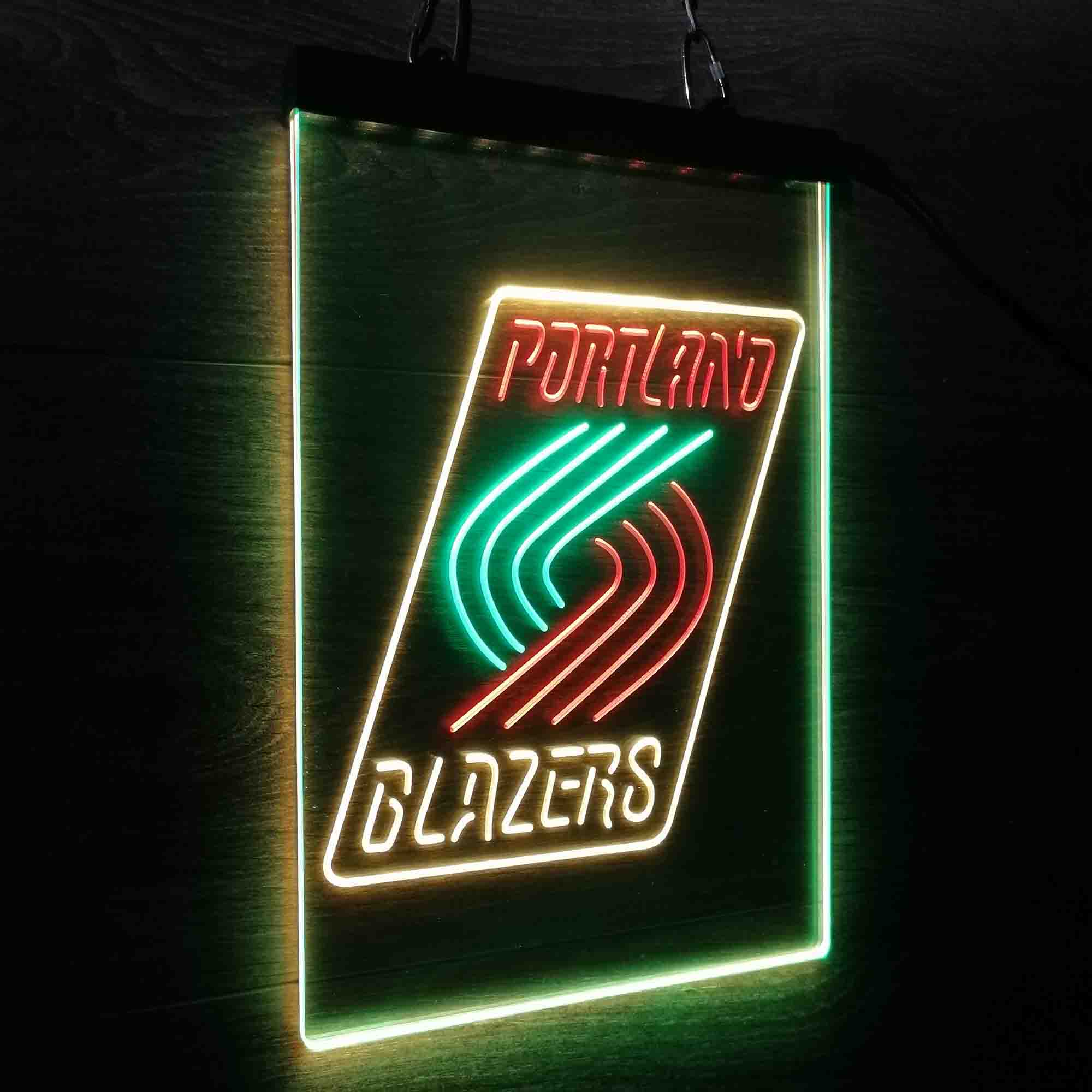 Portland Trail Blazers Neon 3-Color LED Sign