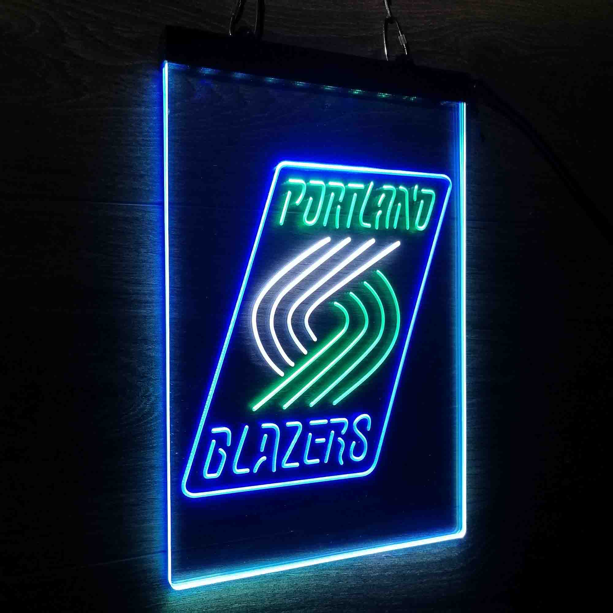 Portland Trail Blazers Neon 3-Color LED Sign