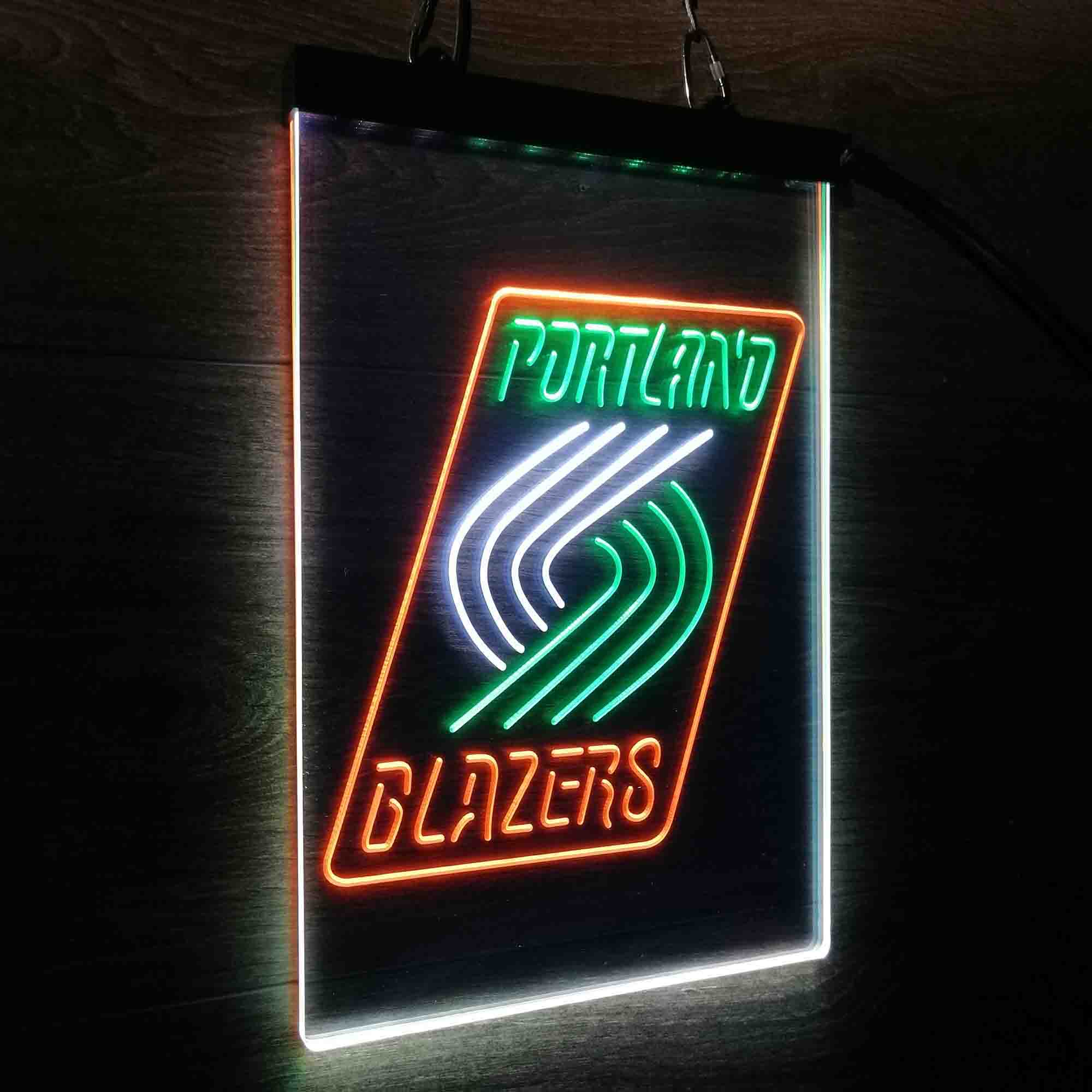 Portland Trail Blazers Neon 3-Color LED Sign