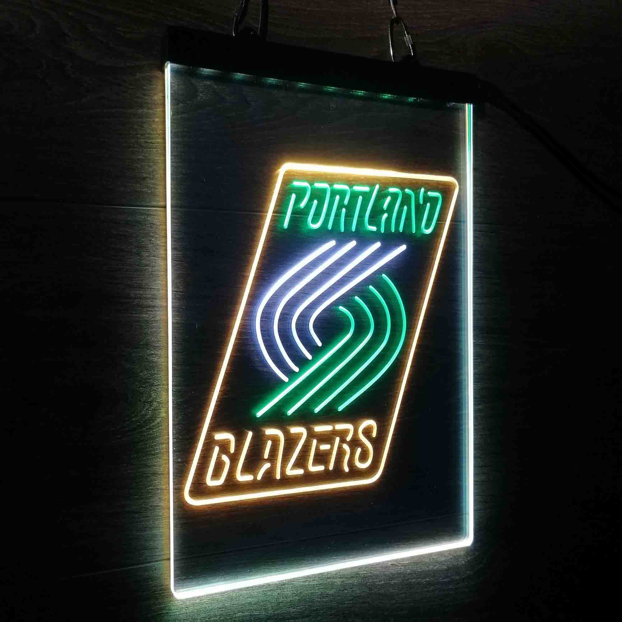 Portland Trail Blazers Neon 3-Color LED Sign