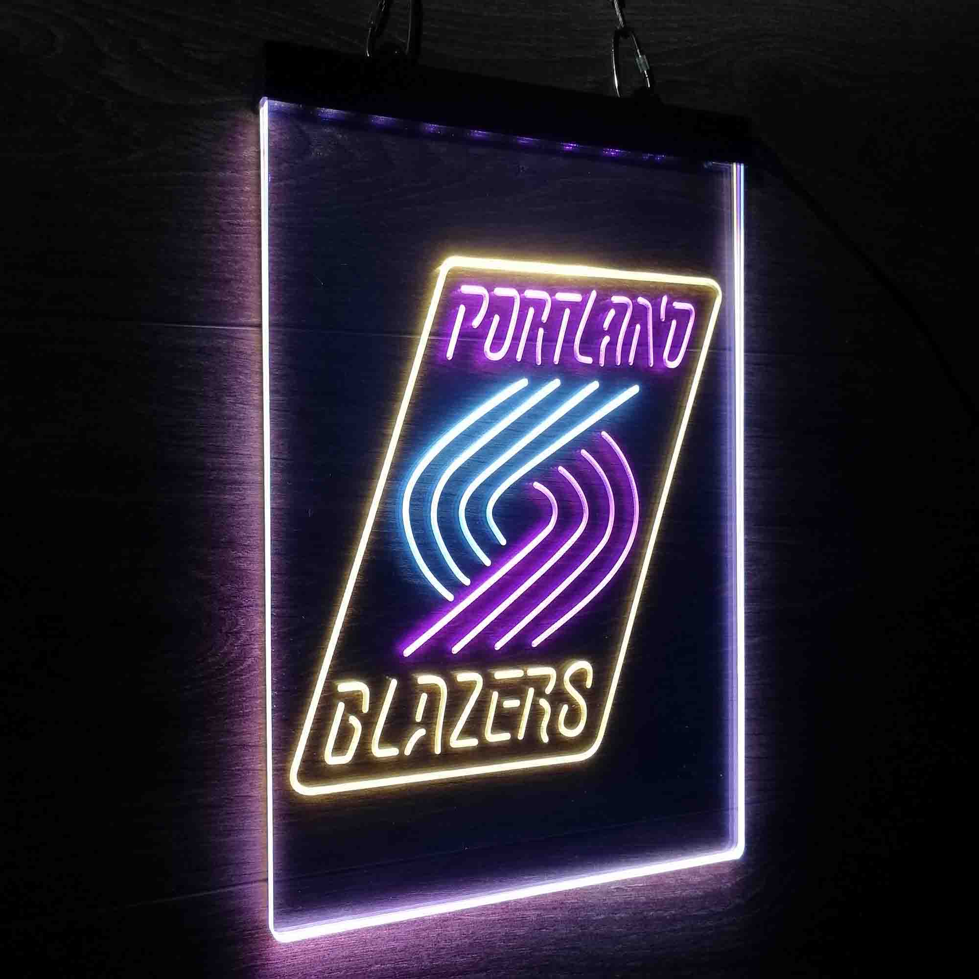 Portland Trail Blazers Neon 3-Color LED Sign