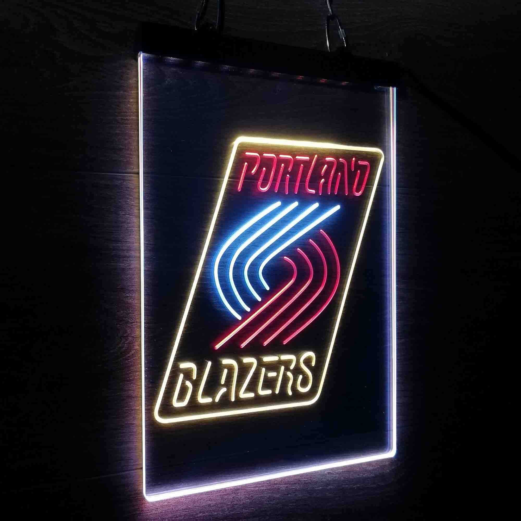 Portland Trail Blazers Neon 3-Color LED Sign