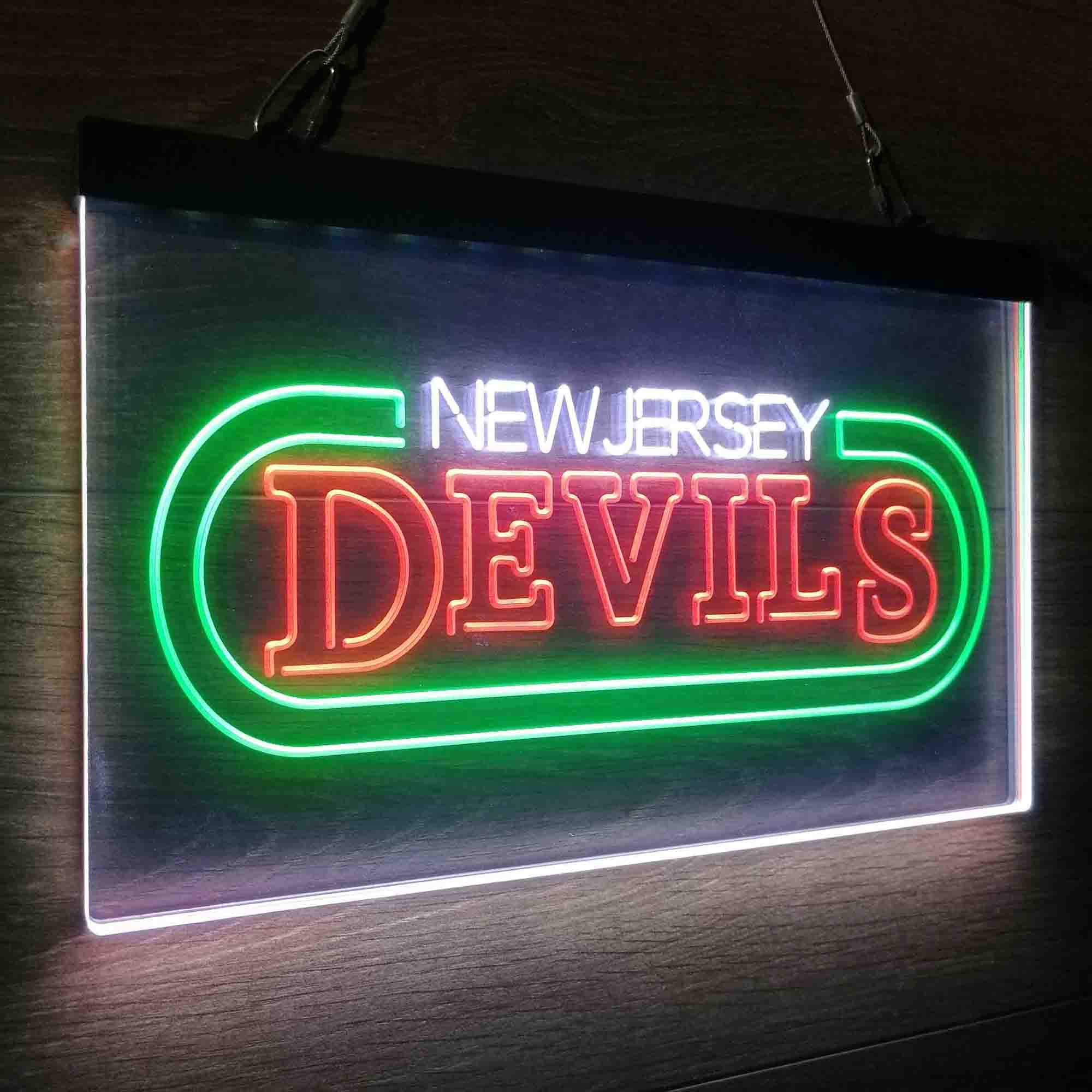 Devils Game Signs New Jersey Sport Team Devils Led New Sign | LED LAB CAVE