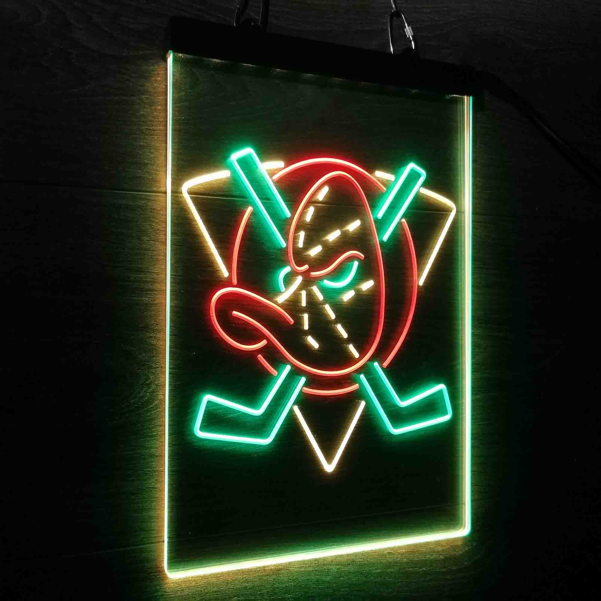 Anaheim Ducks Neon 3-Color LED Sign