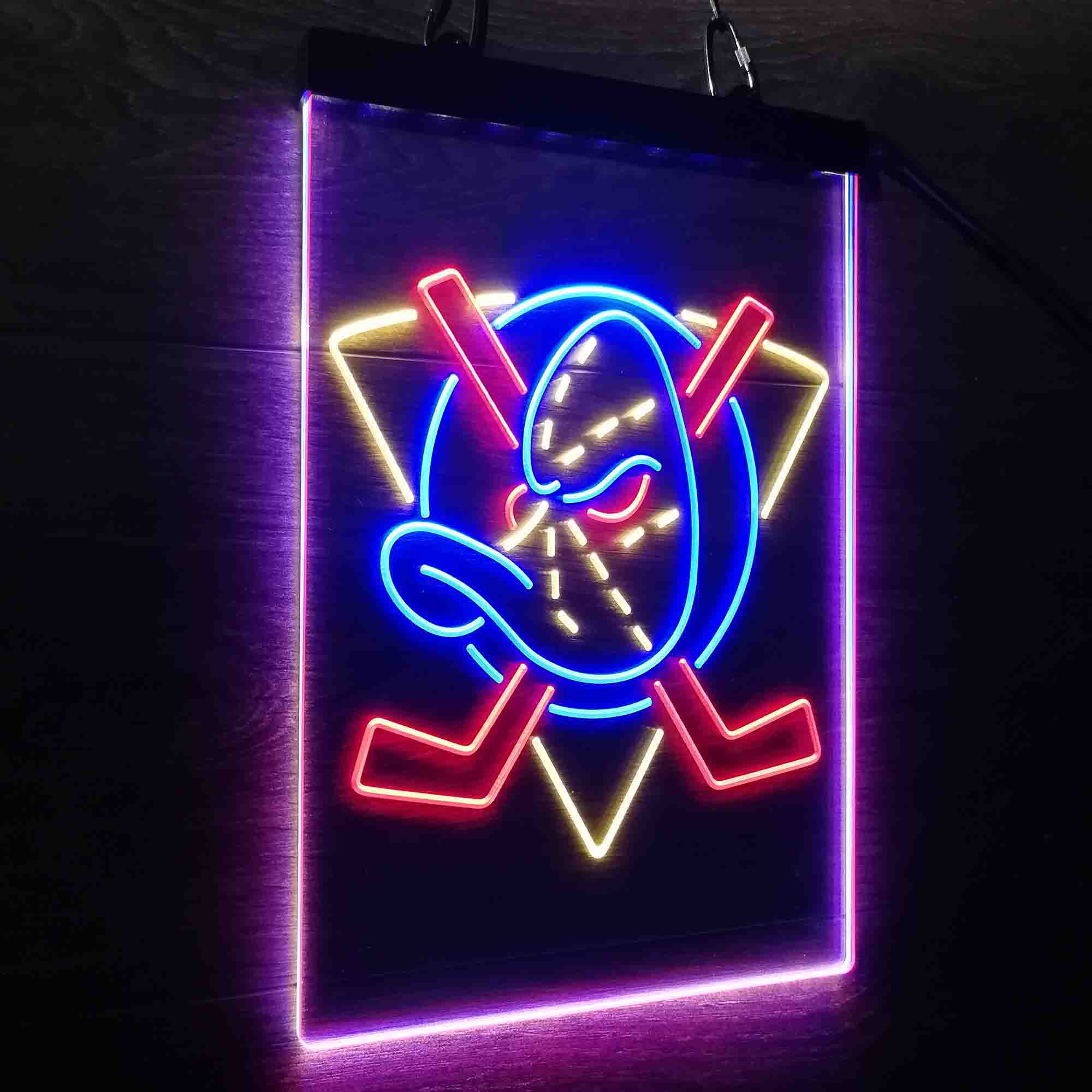 Anaheim Ducks Neon 3-Color LED Sign