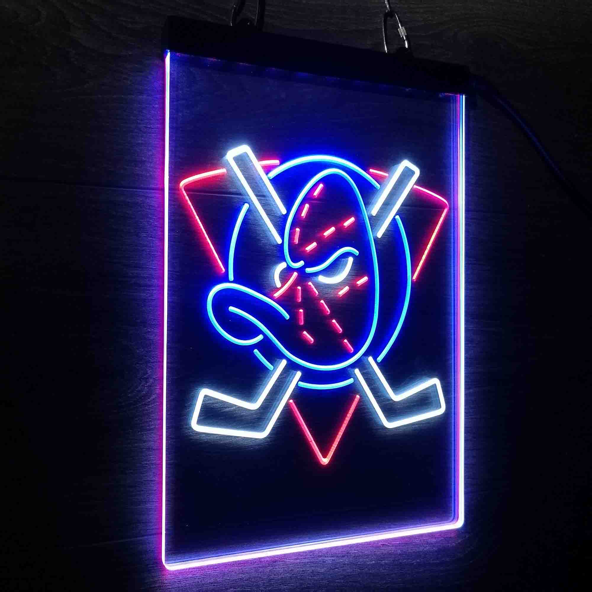 Anaheim Ducks Neon 3-Color LED Sign