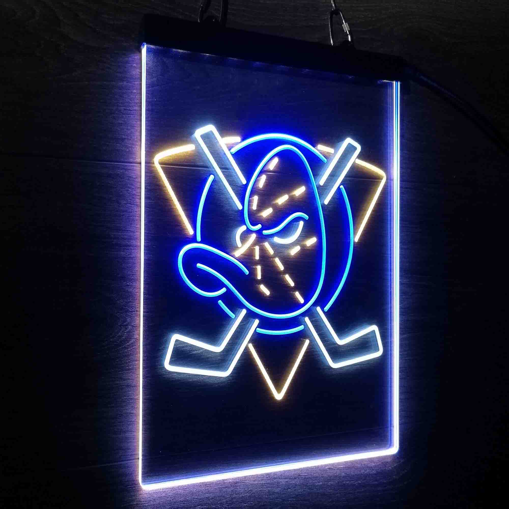 Anaheim Ducks Neon 3-Color LED Sign