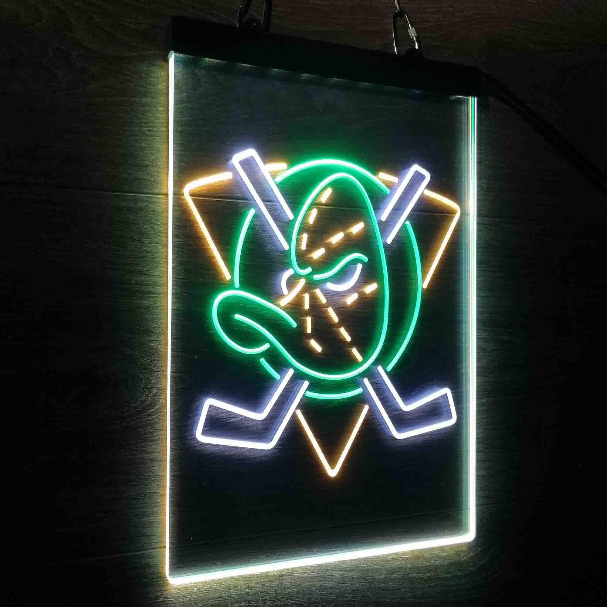 Anaheim Ducks Neon 3-Color LED Sign