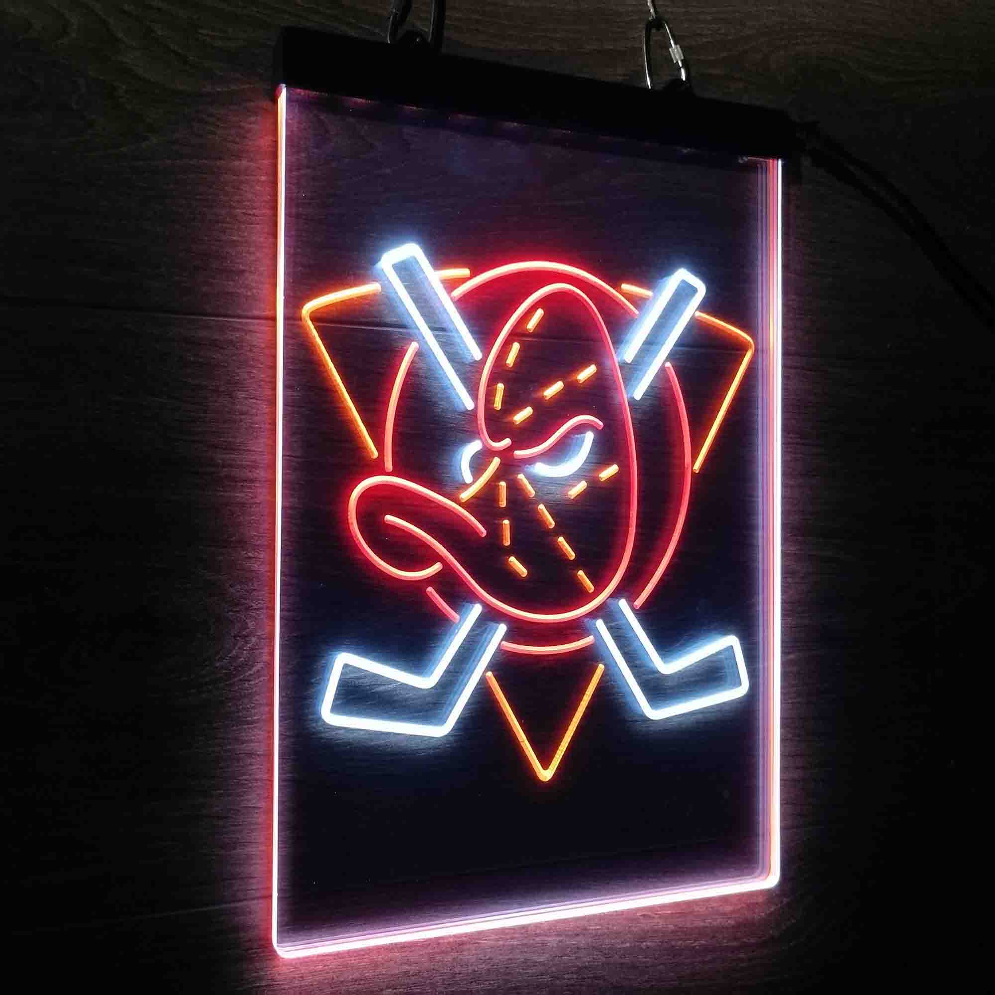 Anaheim Ducks Neon 3-Color LED Sign