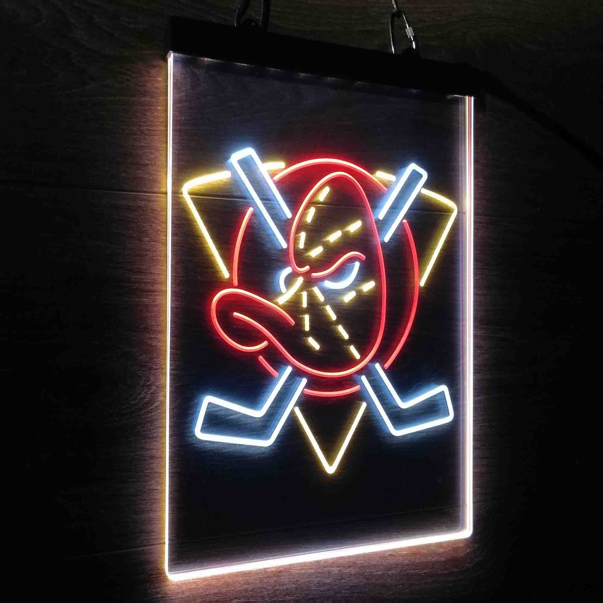 Anaheim Ducks Neon 3-Color LED Sign