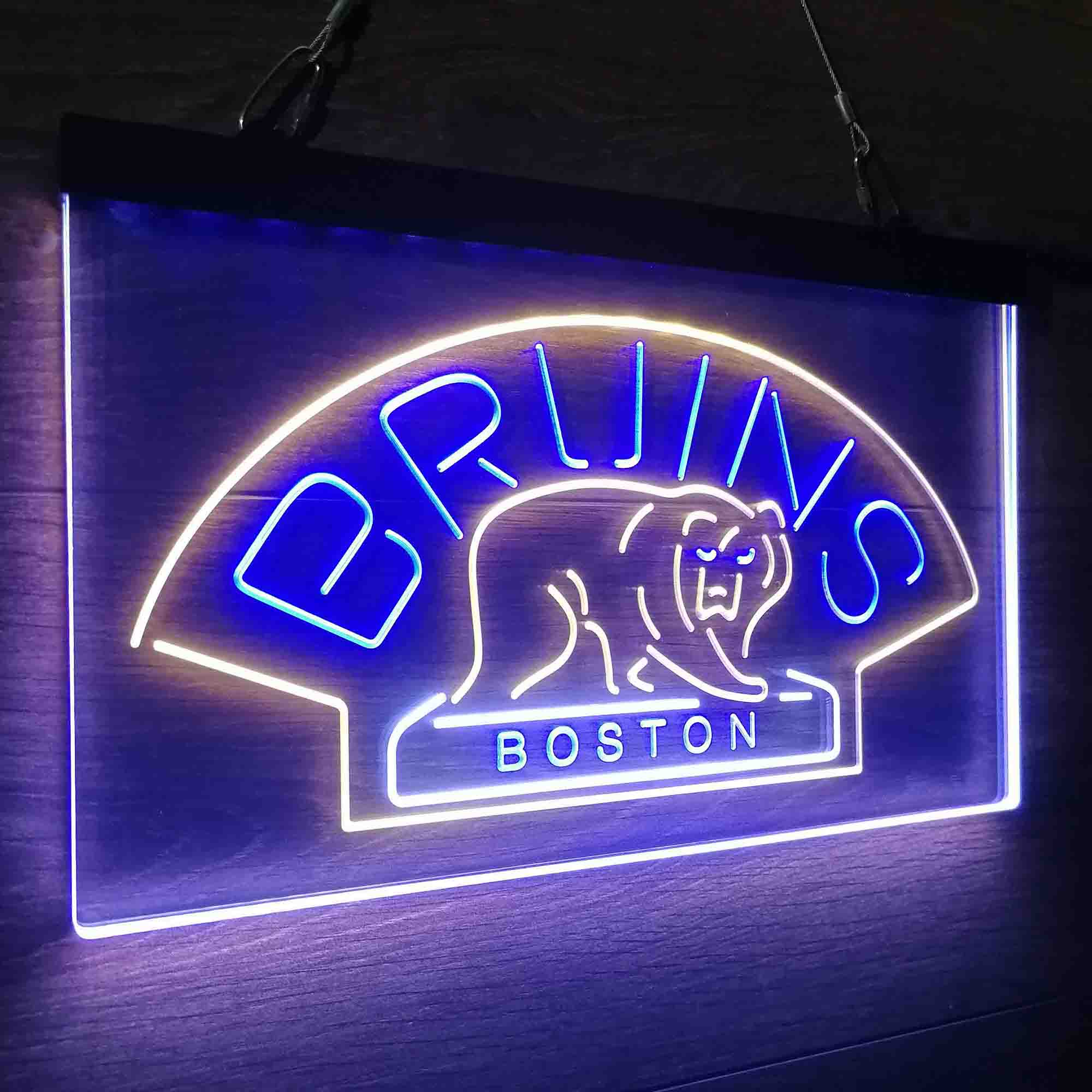 Boston Sport Team Bruins Neon 3-Color LED Sign