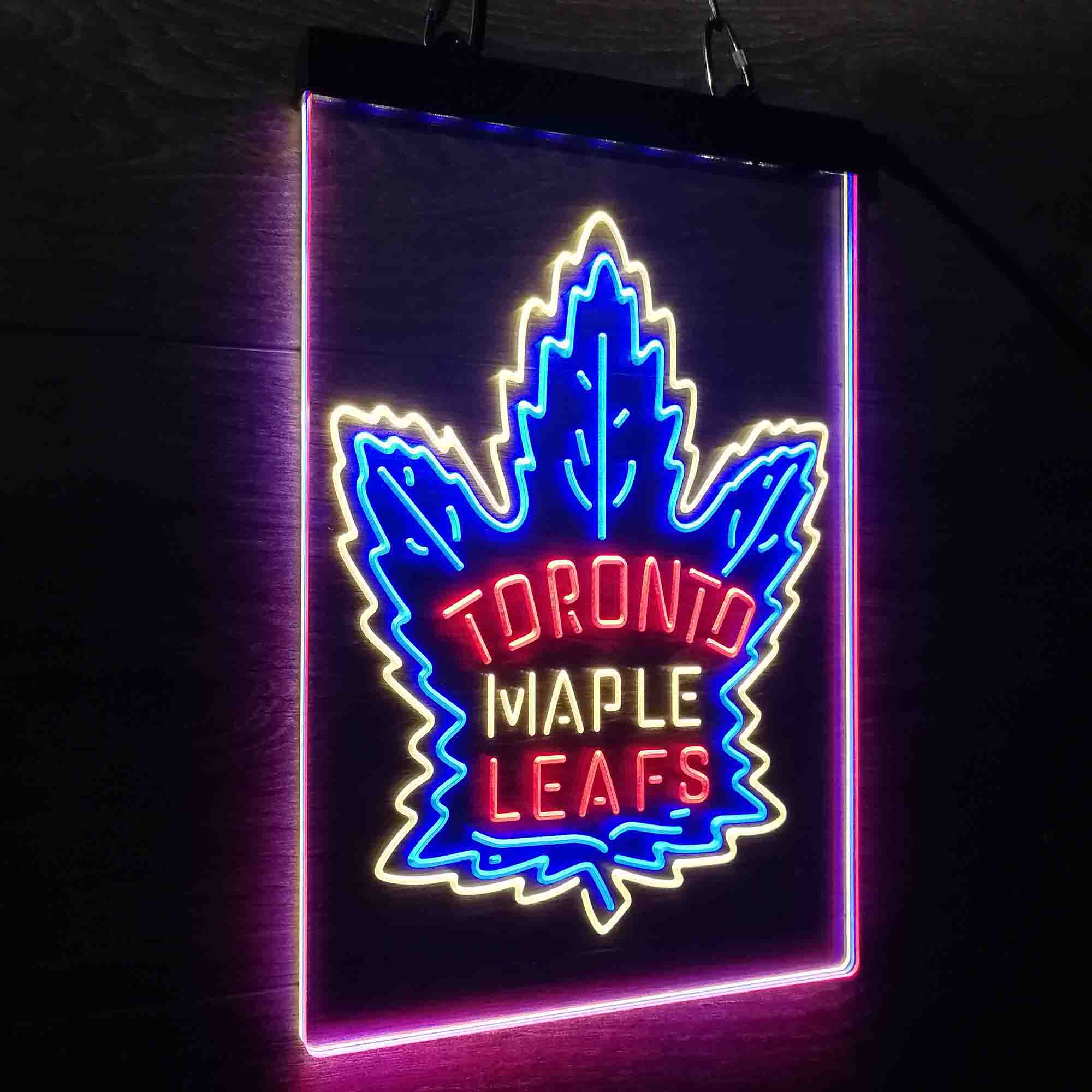 Maples Leafs Tornonto Neon 3-Color LED Sign