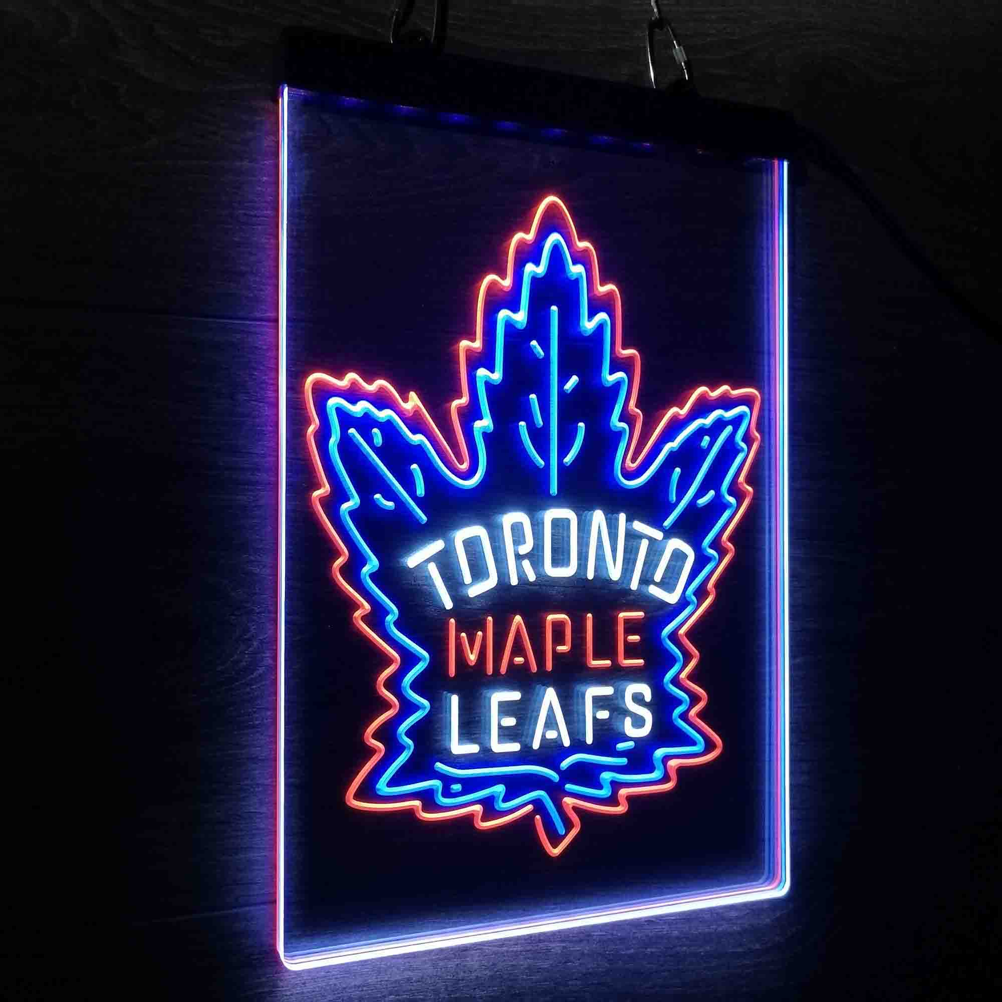 Maples Leafs Tornonto Neon 3-Color LED Sign