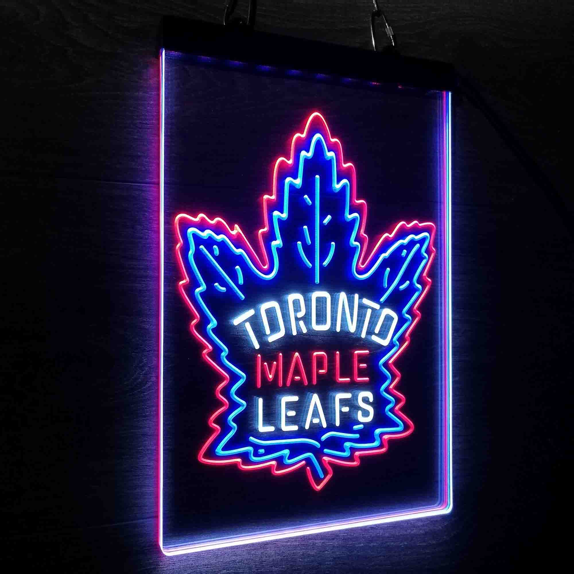 Maples Leafs Tornonto Neon 3-Color LED Sign