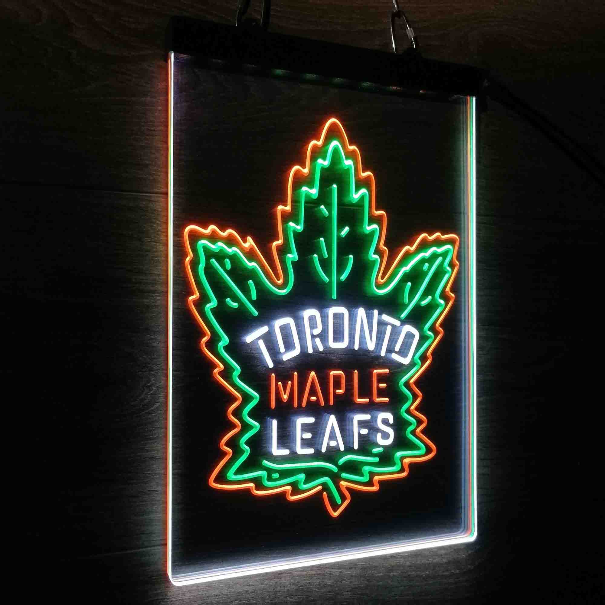 Maples Leafs Tornonto Neon 3-Color LED Sign