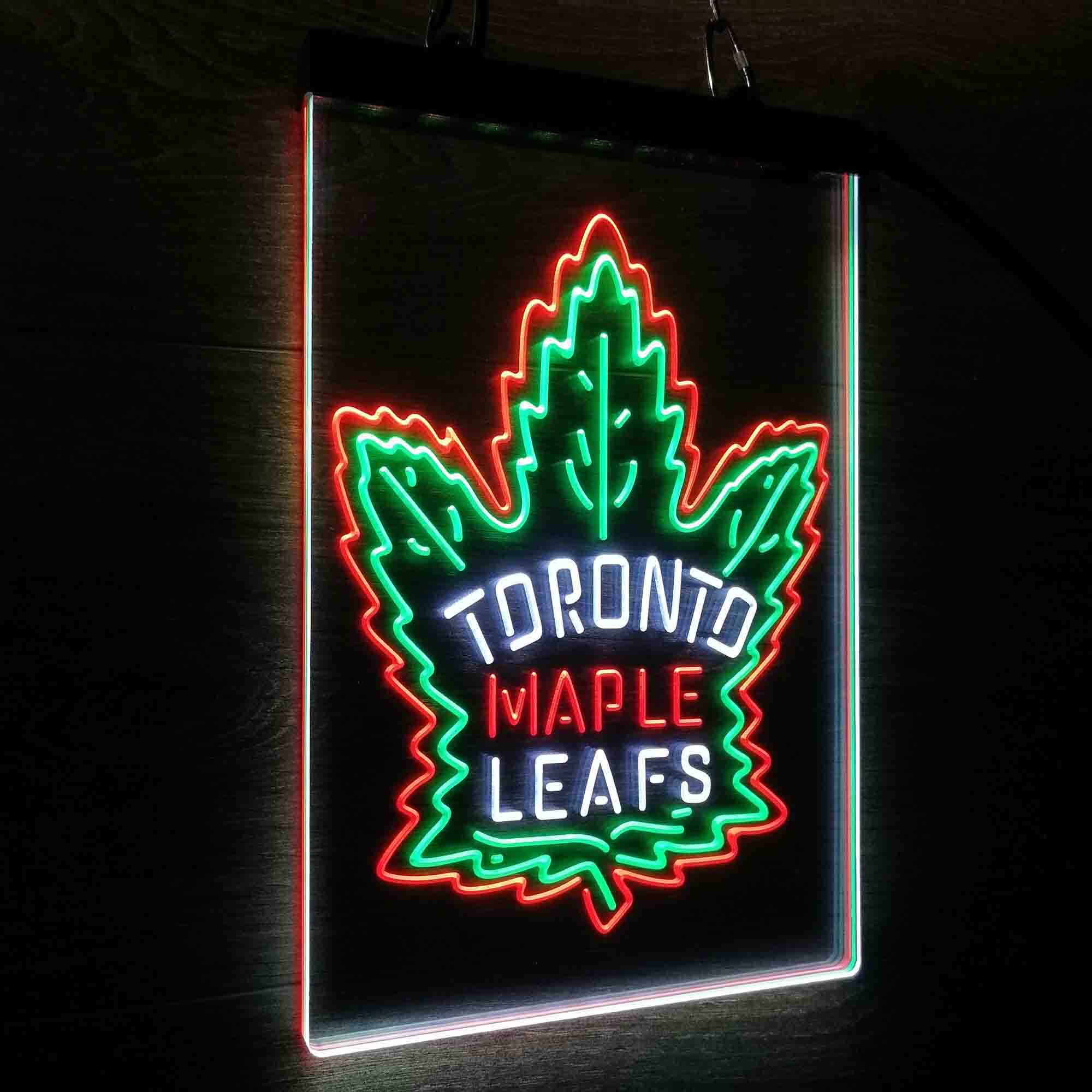 Maples Leafs Tornonto Neon 3-Color LED Sign