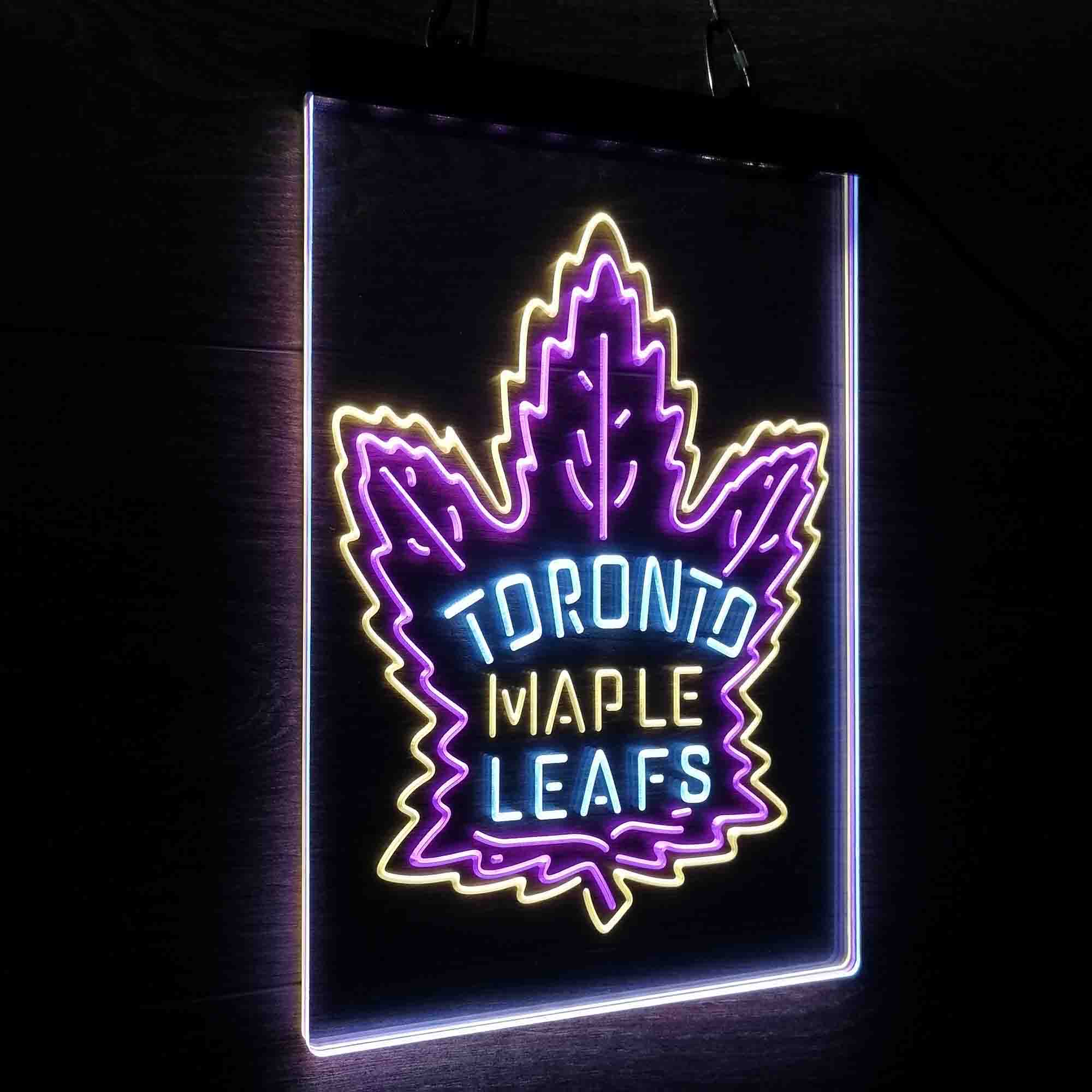 Maples Leafs Tornonto Neon 3-Color LED Sign