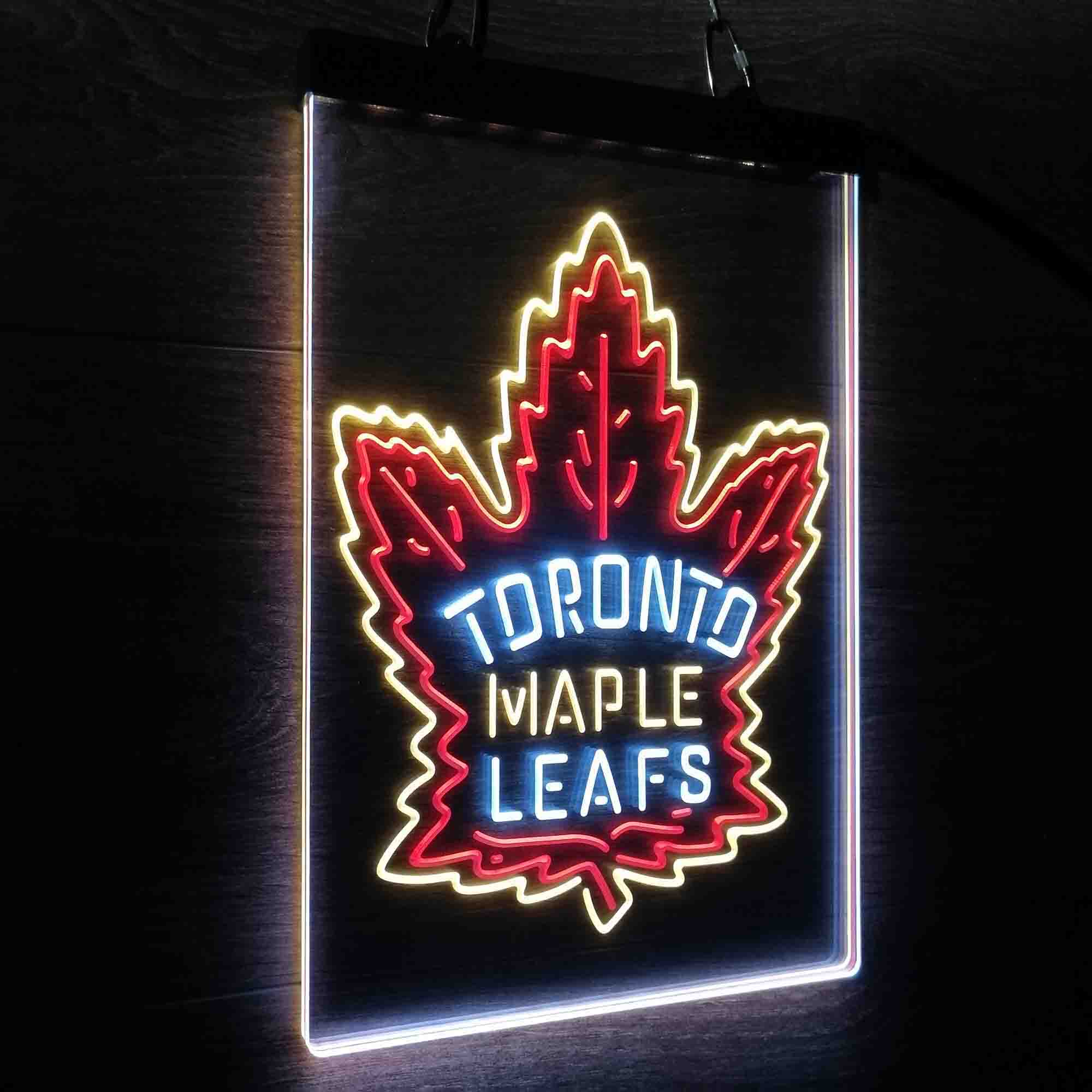 Maples Leafs Tornonto Neon 3-Color LED Sign