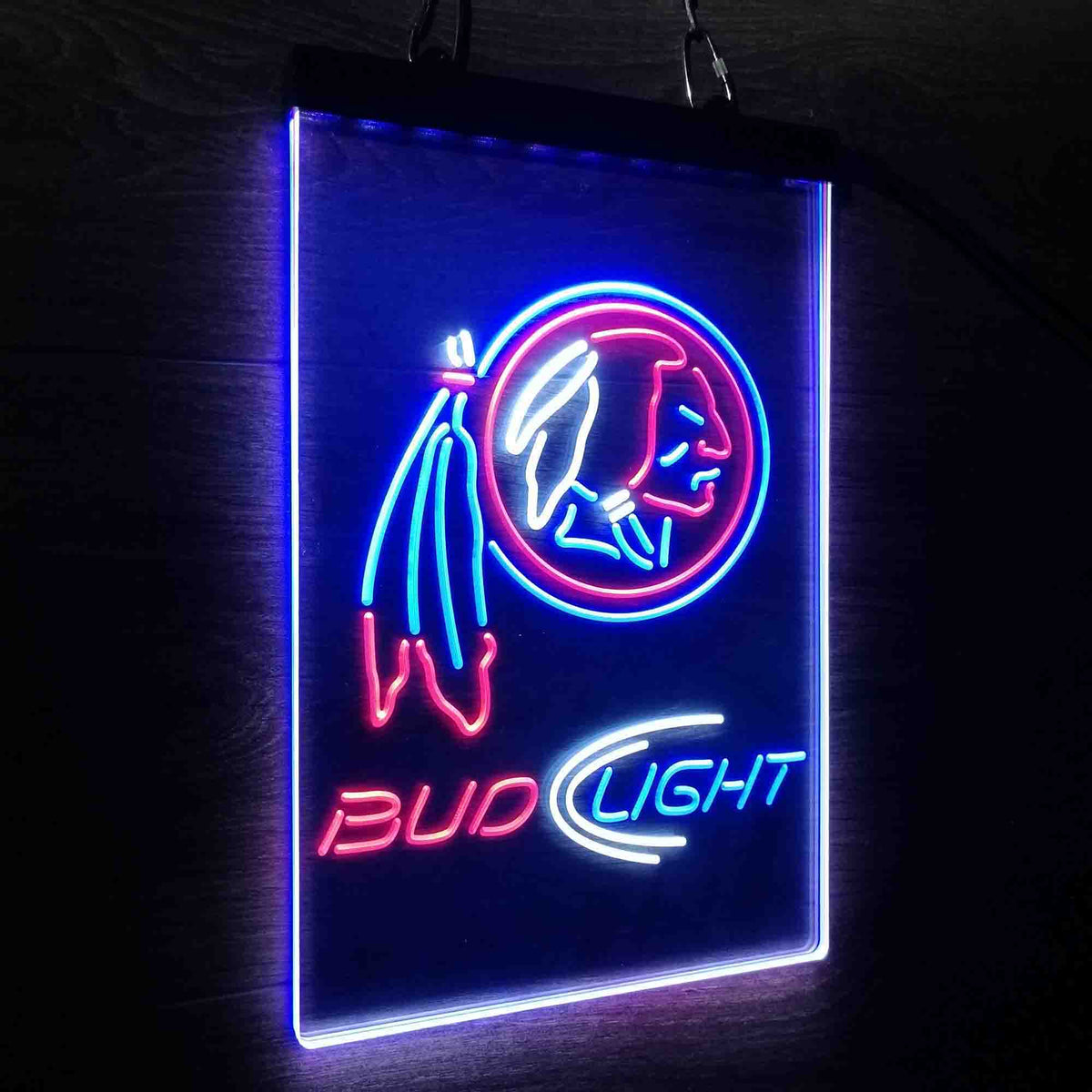 Team Led Bud Light Red Football Team Led New Sign | LED LAB CAVE