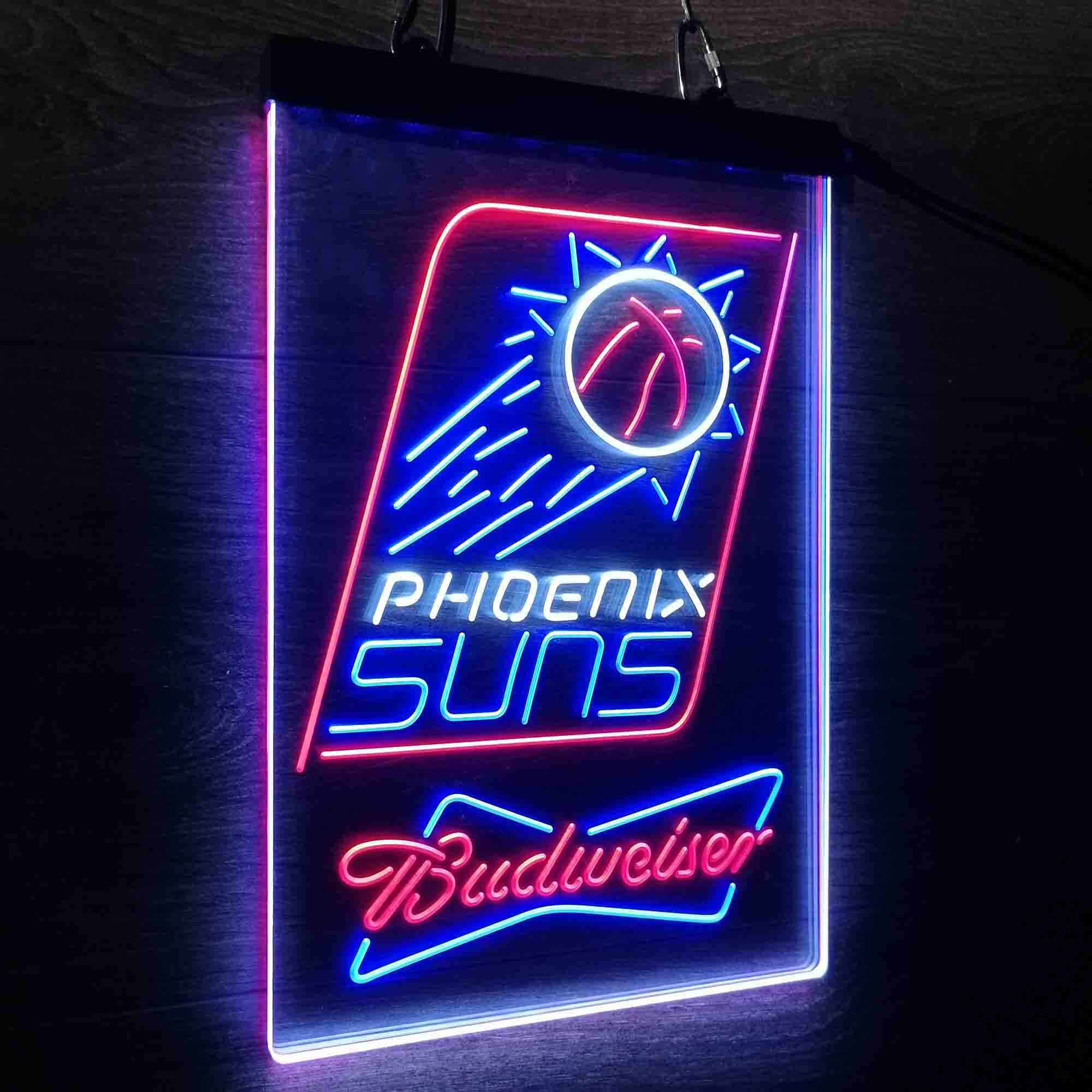 Phoenix Suns Nba Budweiser Neon 3-Color LED Sign