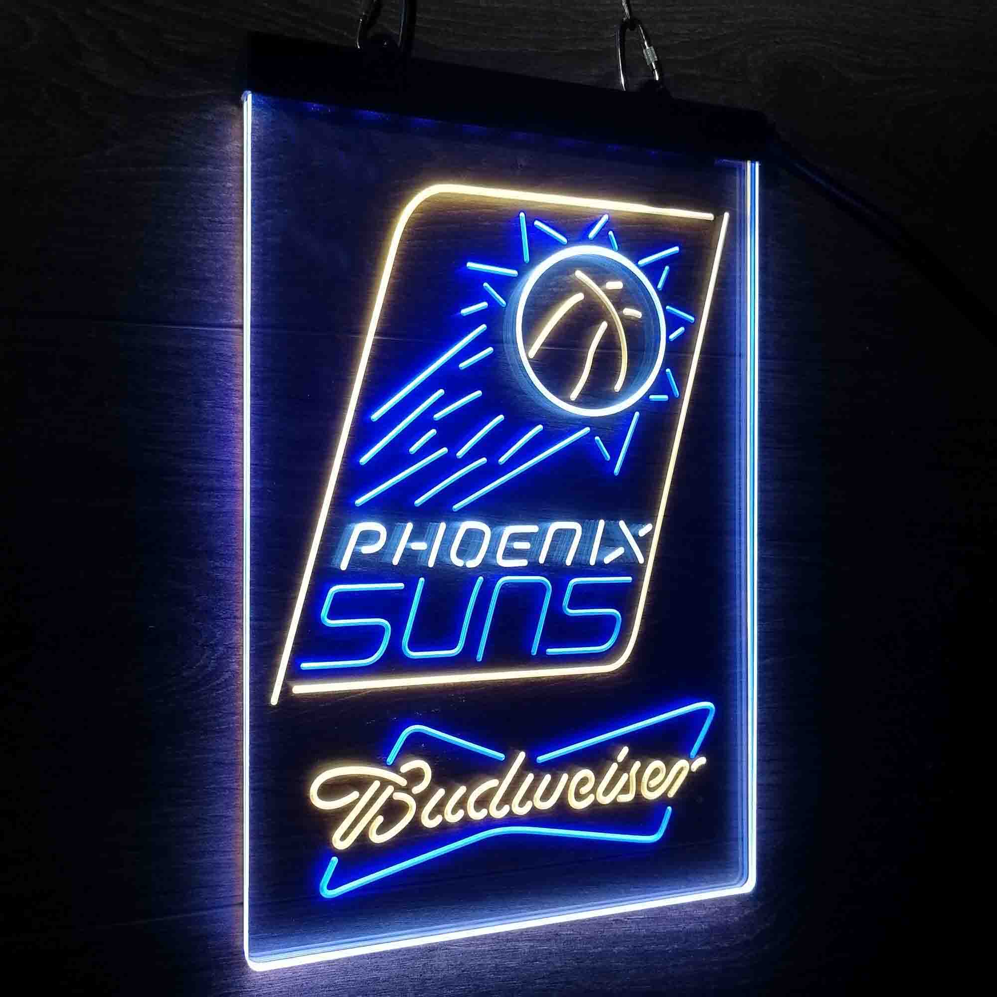 Phoenix Suns Nba Budweiser Neon 3-Color LED Sign